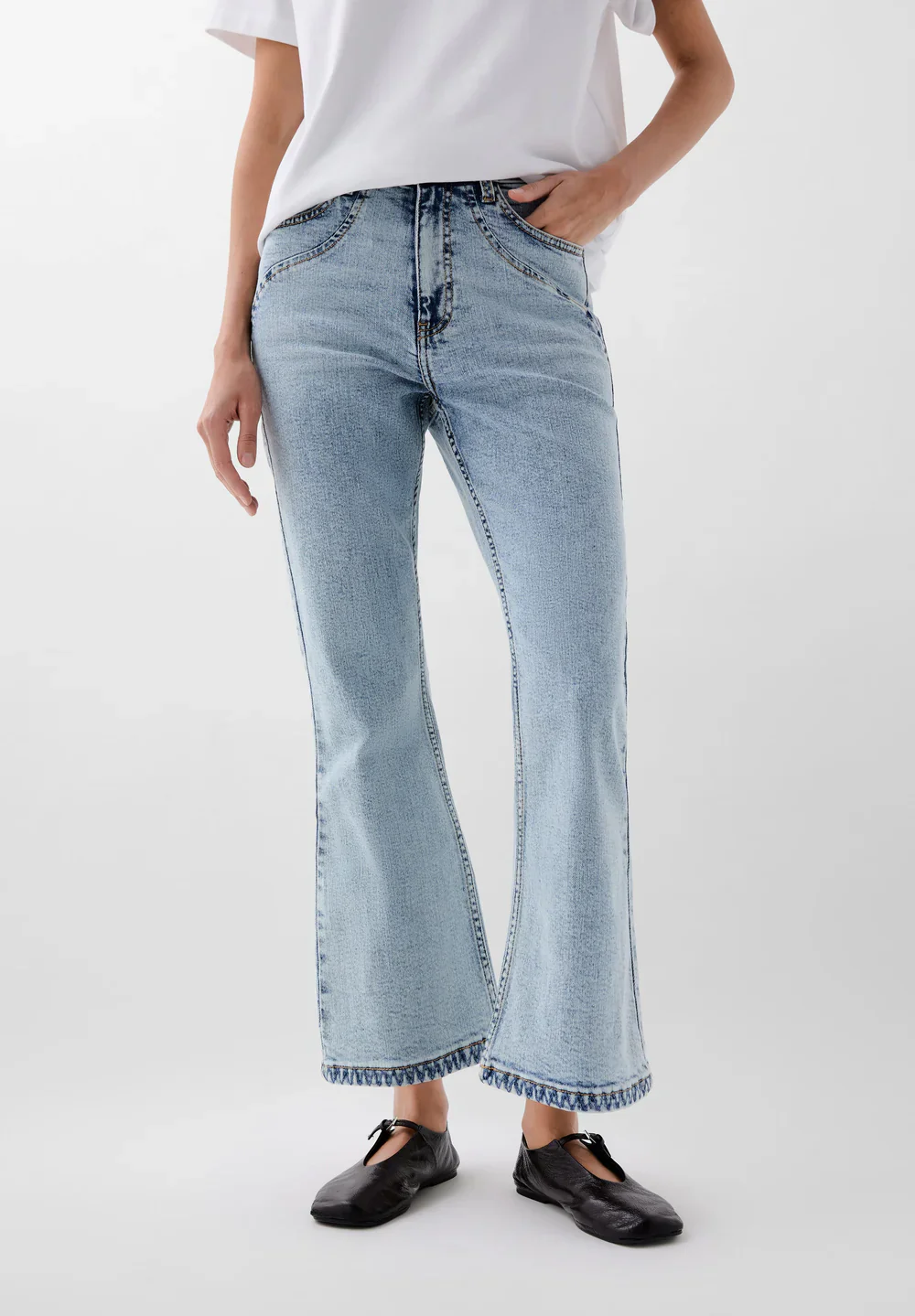 Pantalon Scankle Stitching Denim - Image 2
