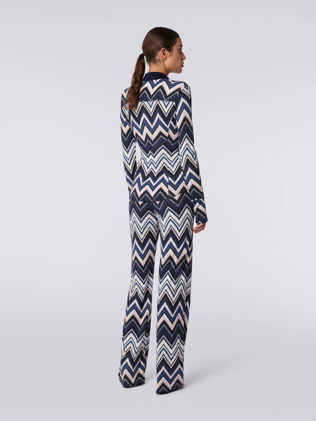 Pantalones De Viscosa Con Estampado Zigzag - Image 3