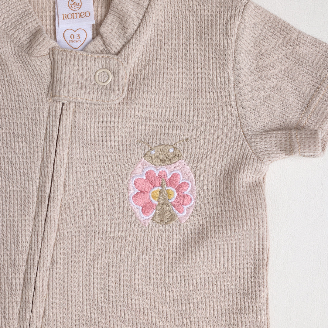Pijama Floral Mariquita Arena - Image 3