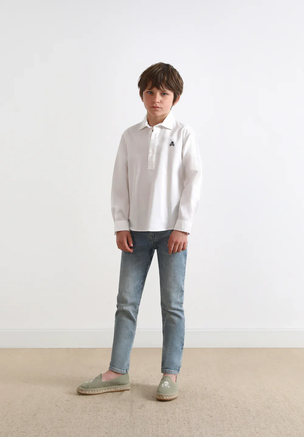 Polera Sc Kids Oxford Calavera Contraste - Image 5