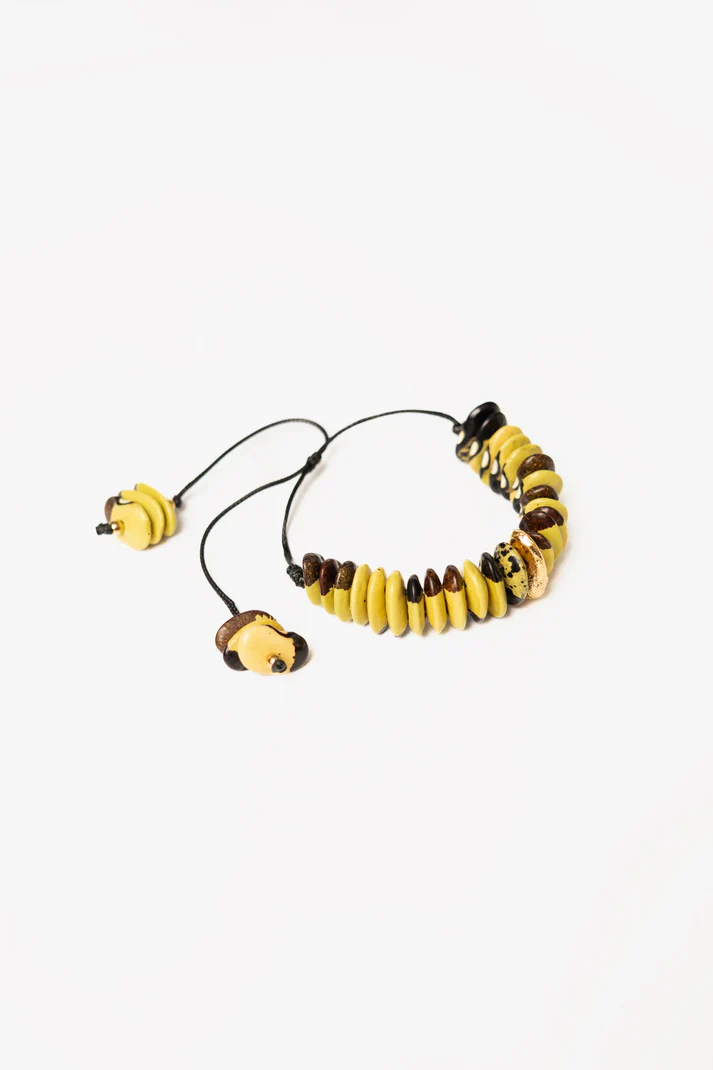 Pulsera Siembra Oro Frijol Verde