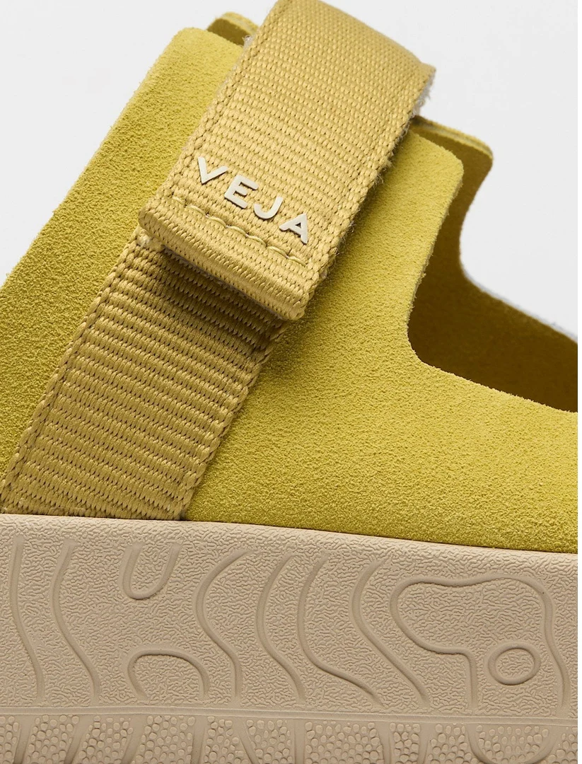 Sandalia Veja De Mujer Arpoador Suede Soft Liquor Ocre - Image 3