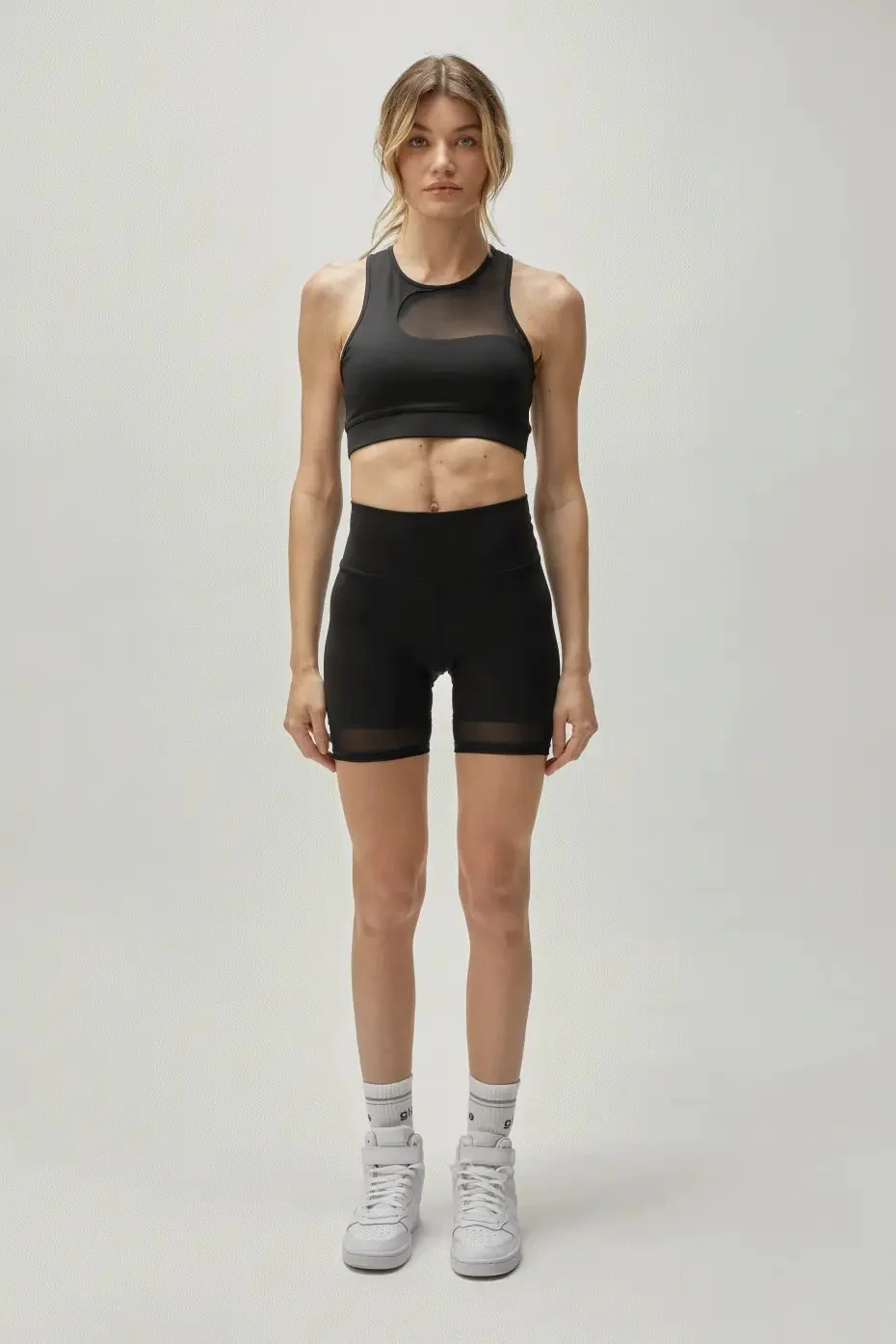 Short Biker de Malla Flexible
