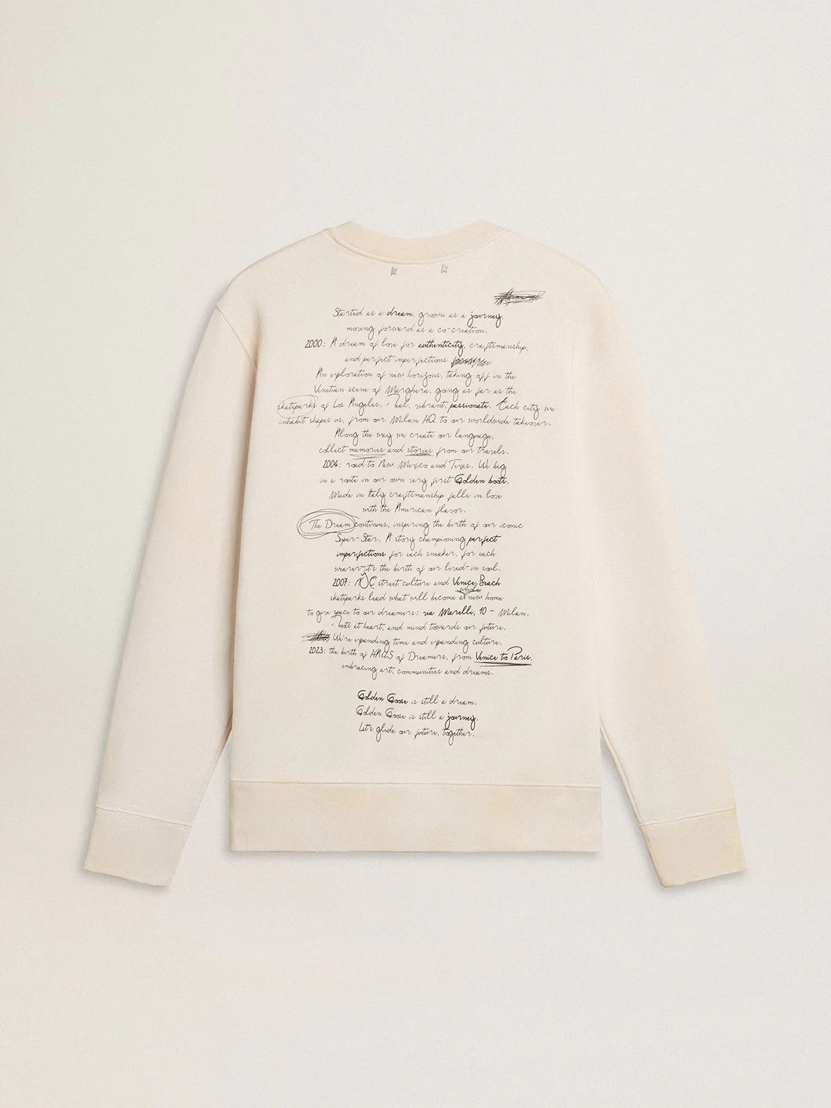 Jersey Crew Neck Fleece Letter - Image 2