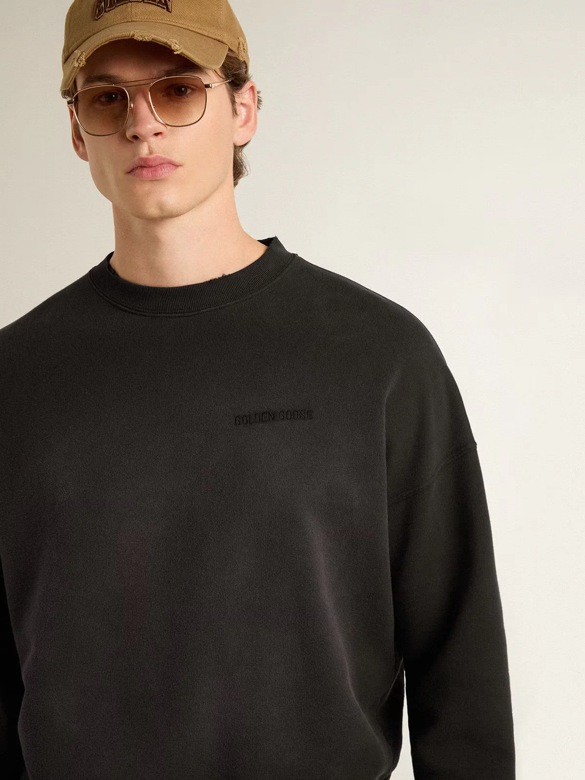 Sweater Journey Crew Neck Dyed Bleaching Effect - Image 4