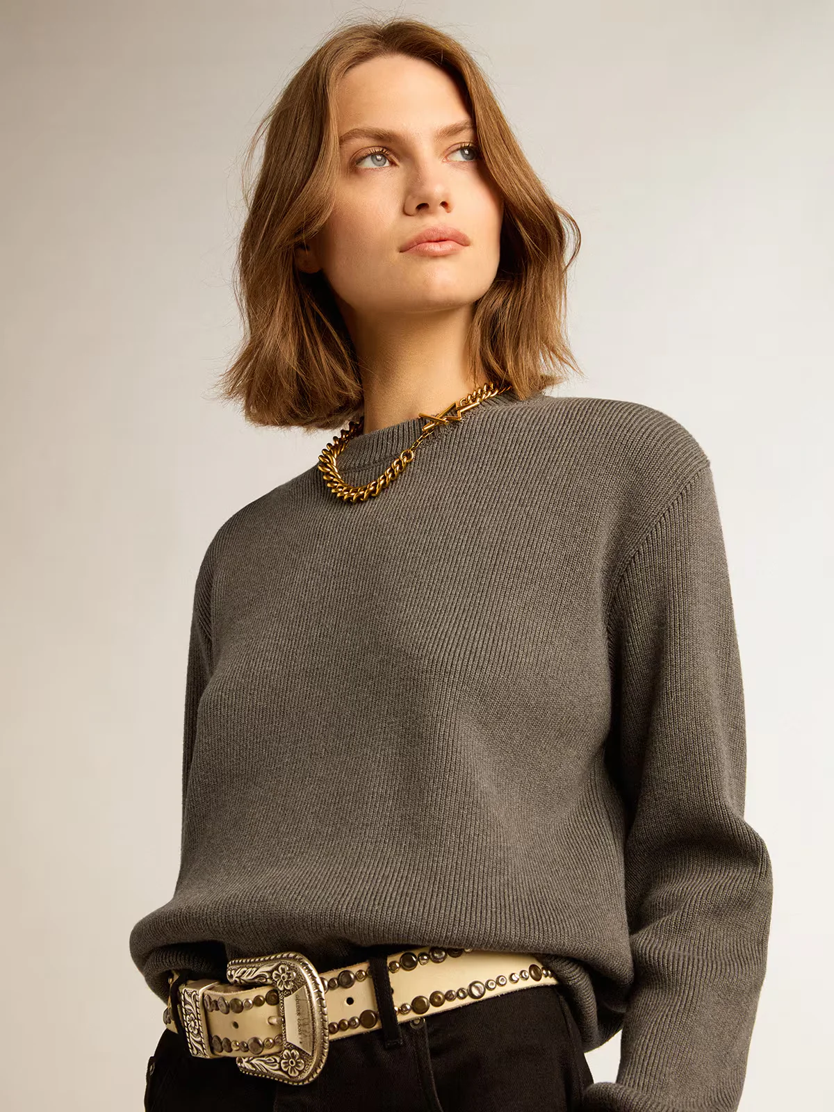Jersey Crew Neck Logo