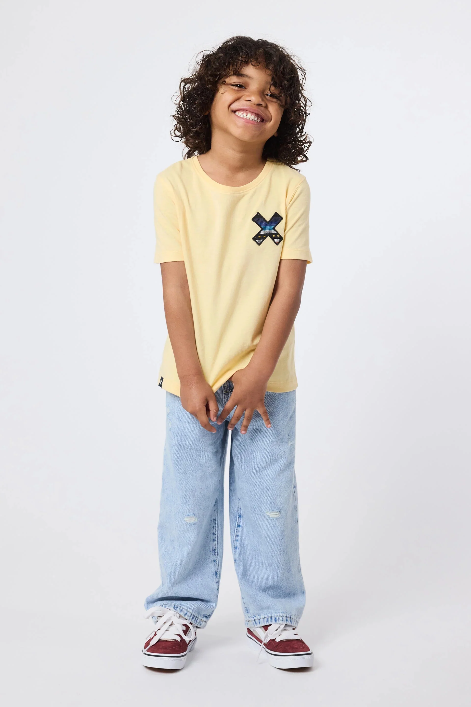 T-Shirt Kids Classic Light Yellow - Image 5