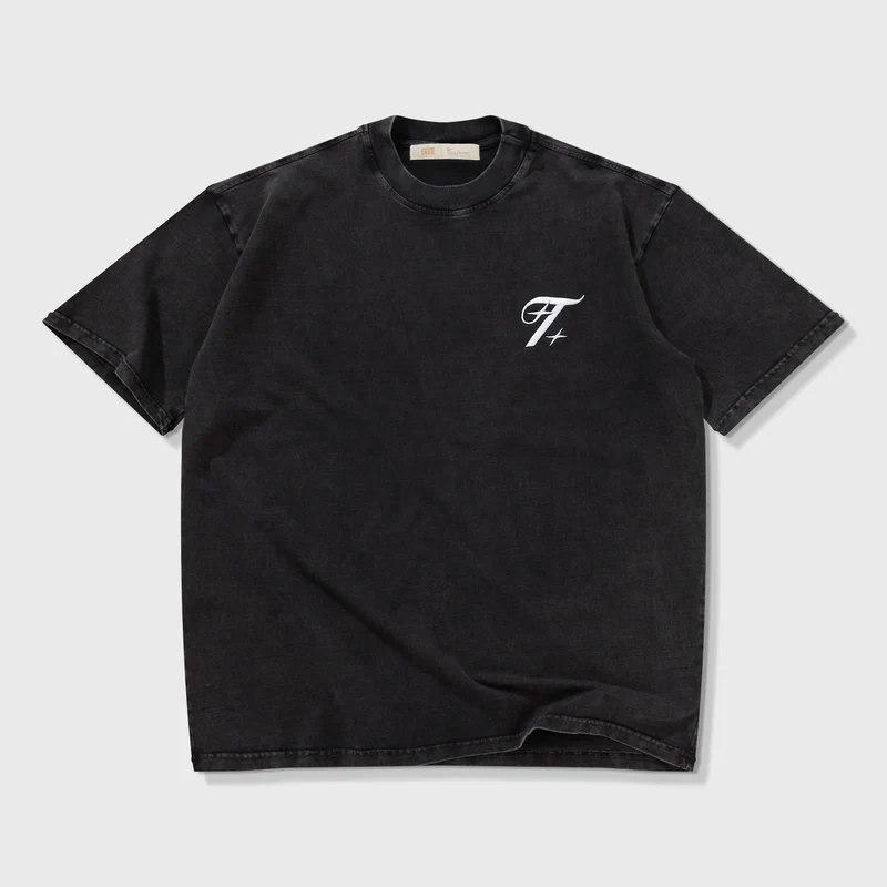 T-Shirt Oversize Shadow Negro Lavado - Image 4
