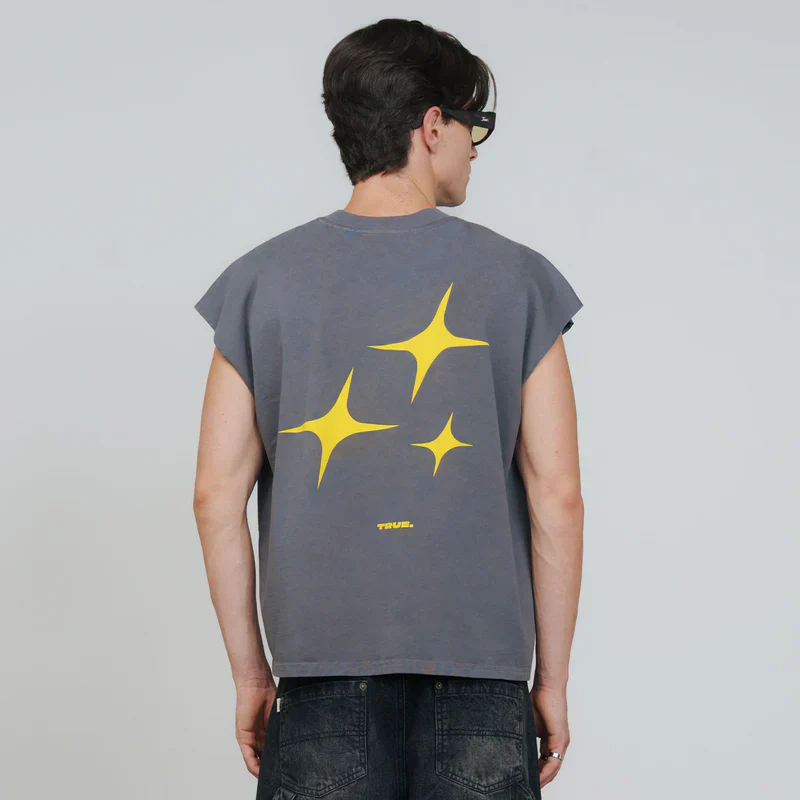 T-Shirt Sin Mangas Intuition Gris - Image 3