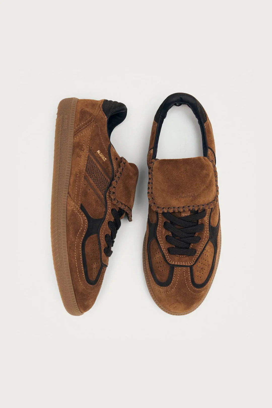 Tenis Alohas De Mujer Tb.490 Club Suede Brown Leather - Image 3