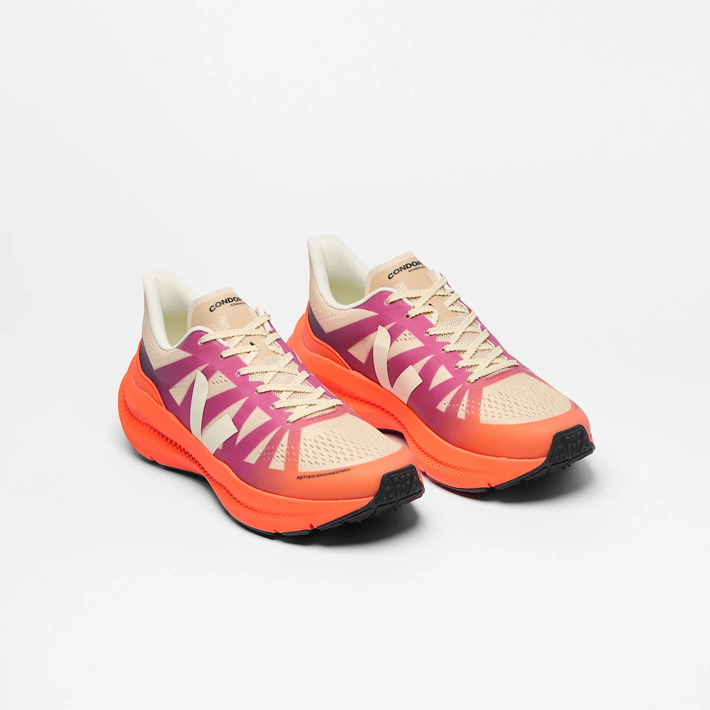 Tenis De Hombre Condor 3 Advanced Engineered-Mesh Gradient Orange Fluo - Image 2