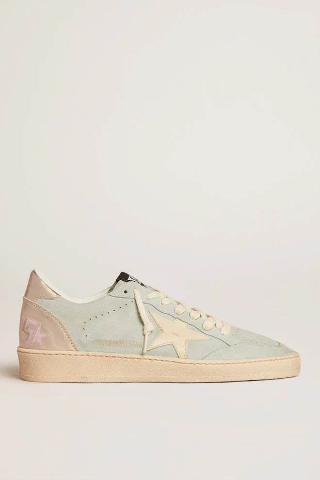 Tenis Golden Goose Ballstar Suede Upper Leather Star Mujer