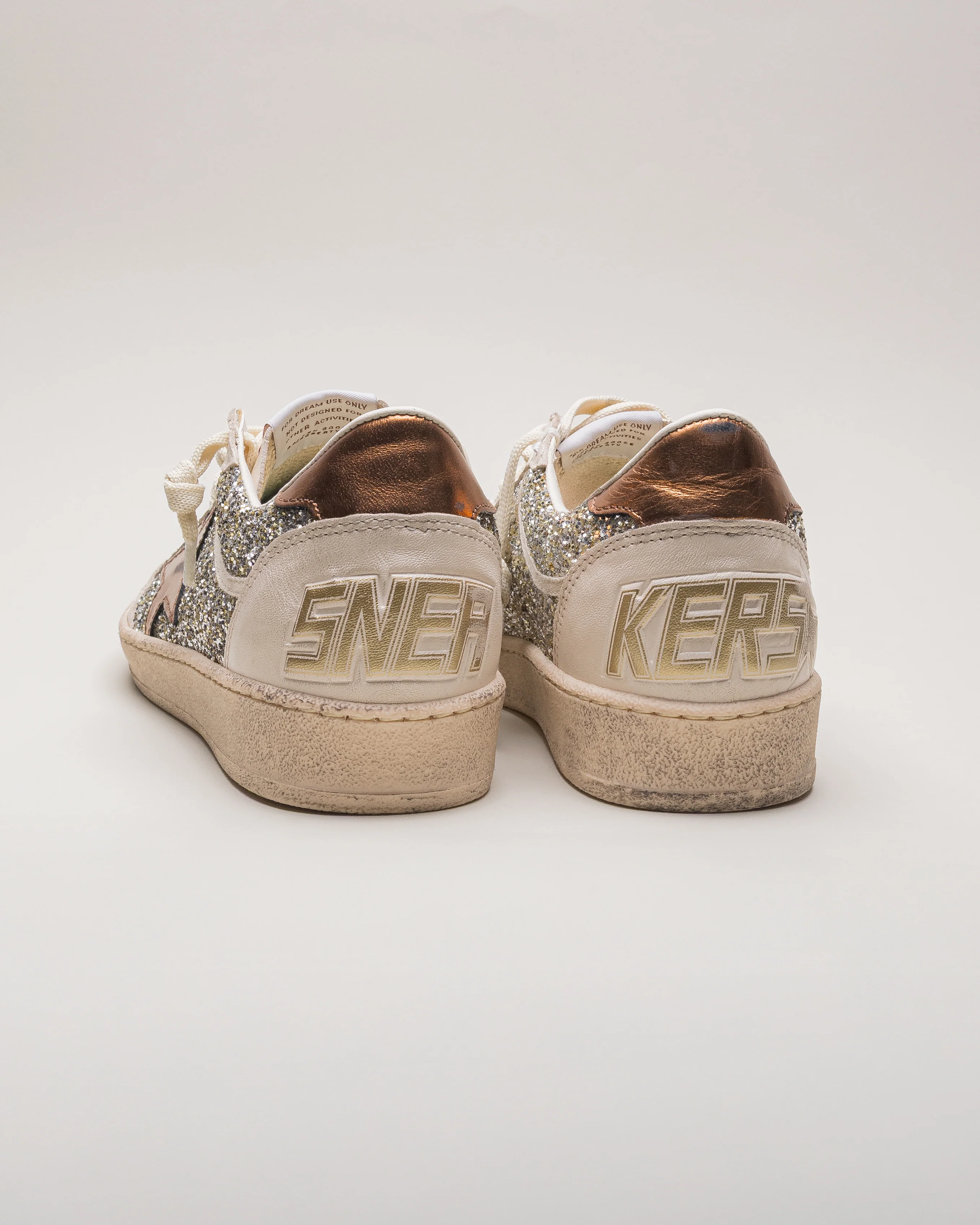 Tenis Golden Goose Ballstar Glitter Laminated Star And Heel Mujer - Image 6