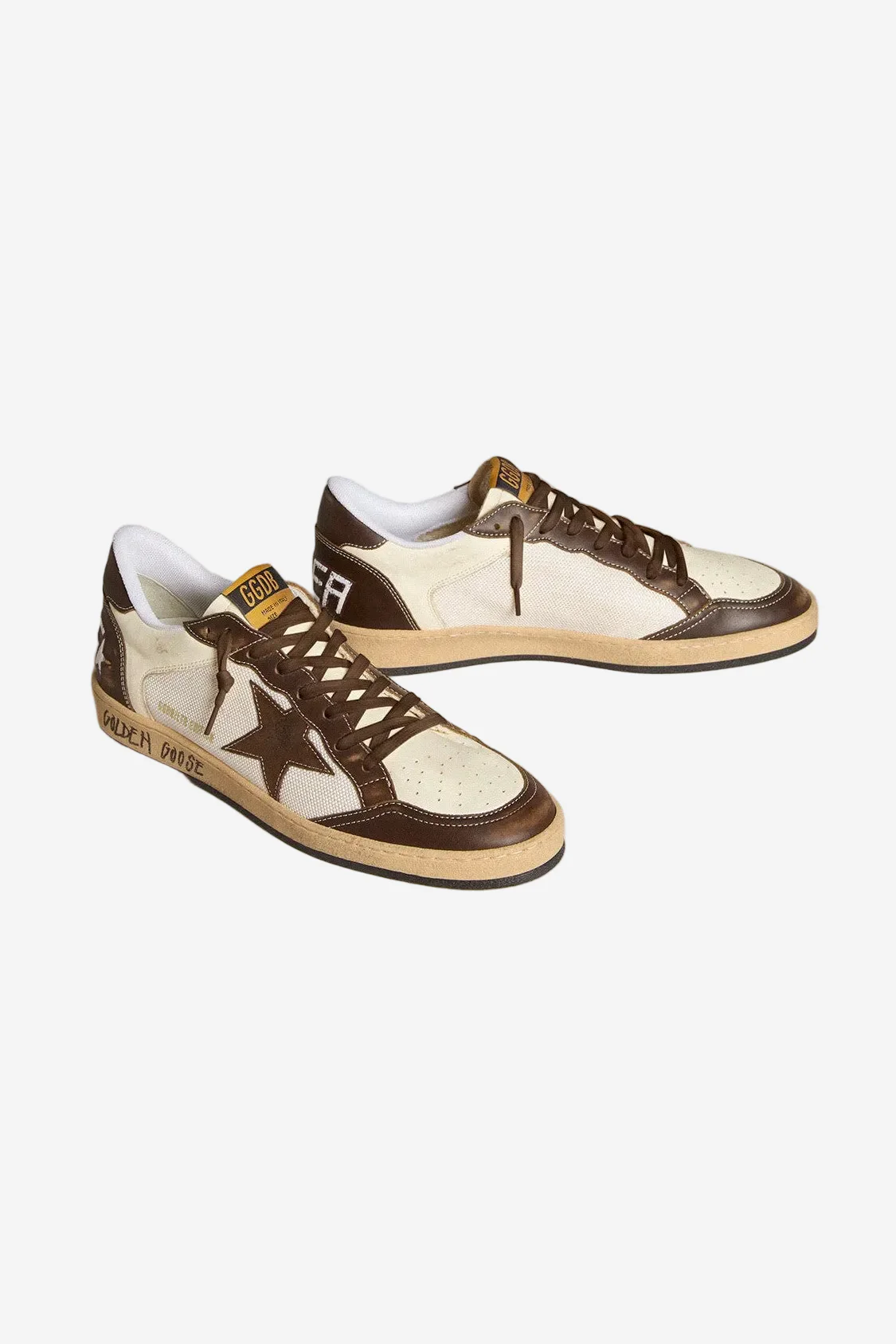 Tenis Golden Goose Ballstar Mesh Nappa Leather Suede Star Hombre - Image 2