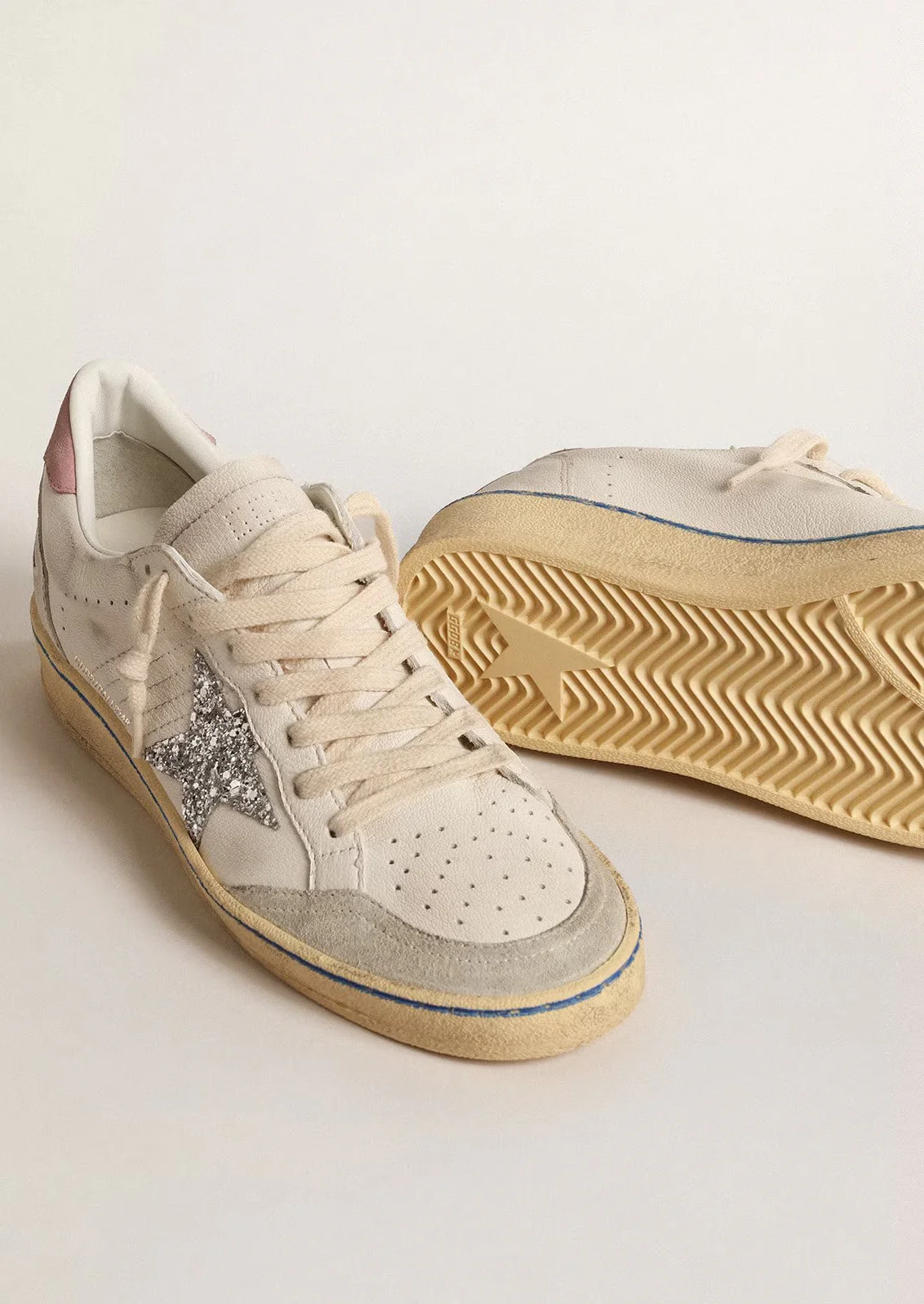 Tenis Golden Goose Ballstar Nappa Glitter Star Mujer - Image 3