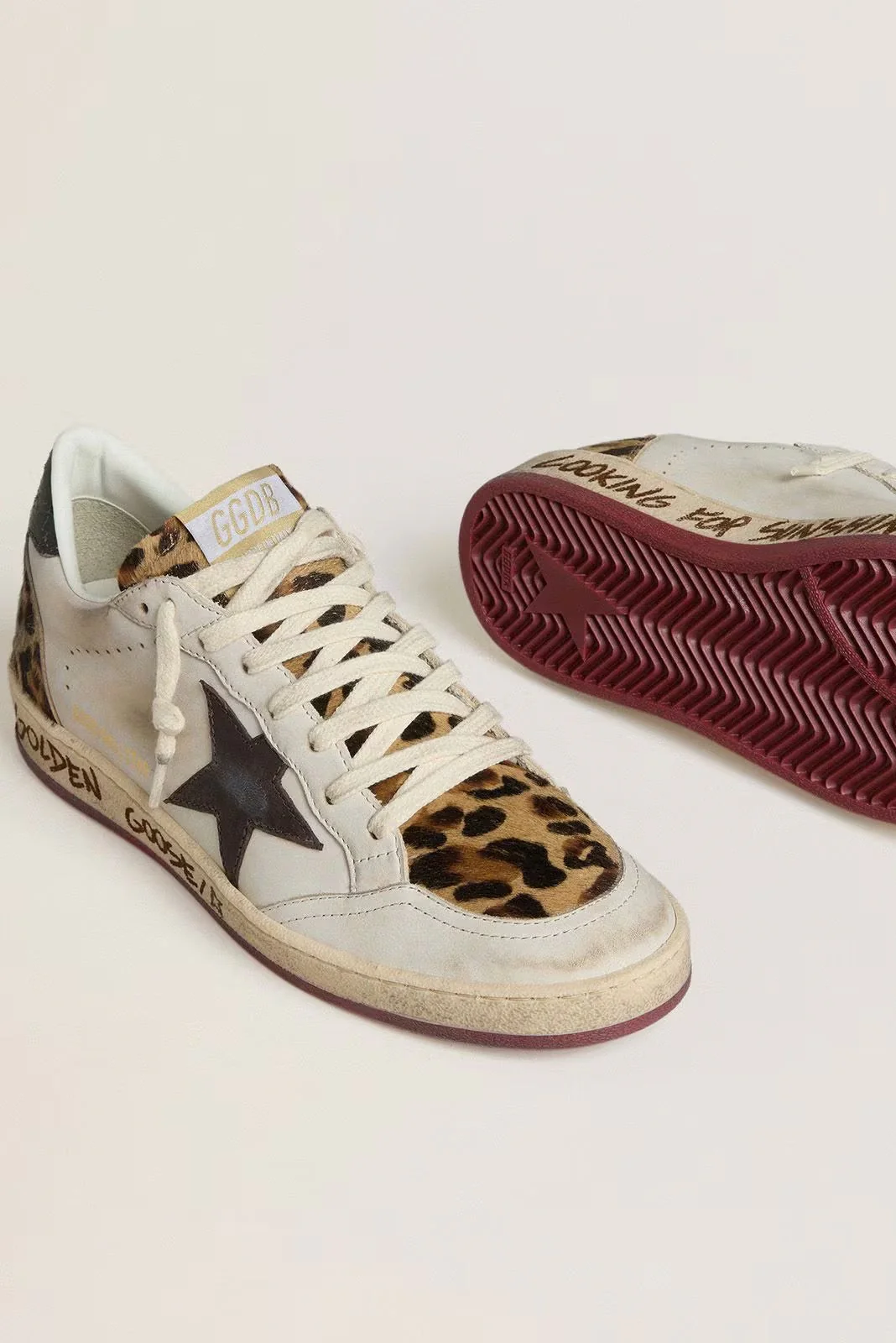 Tenis Golden Goose Ballstar Star Horsy Tongue Laminated Heel Mujer - Image 3