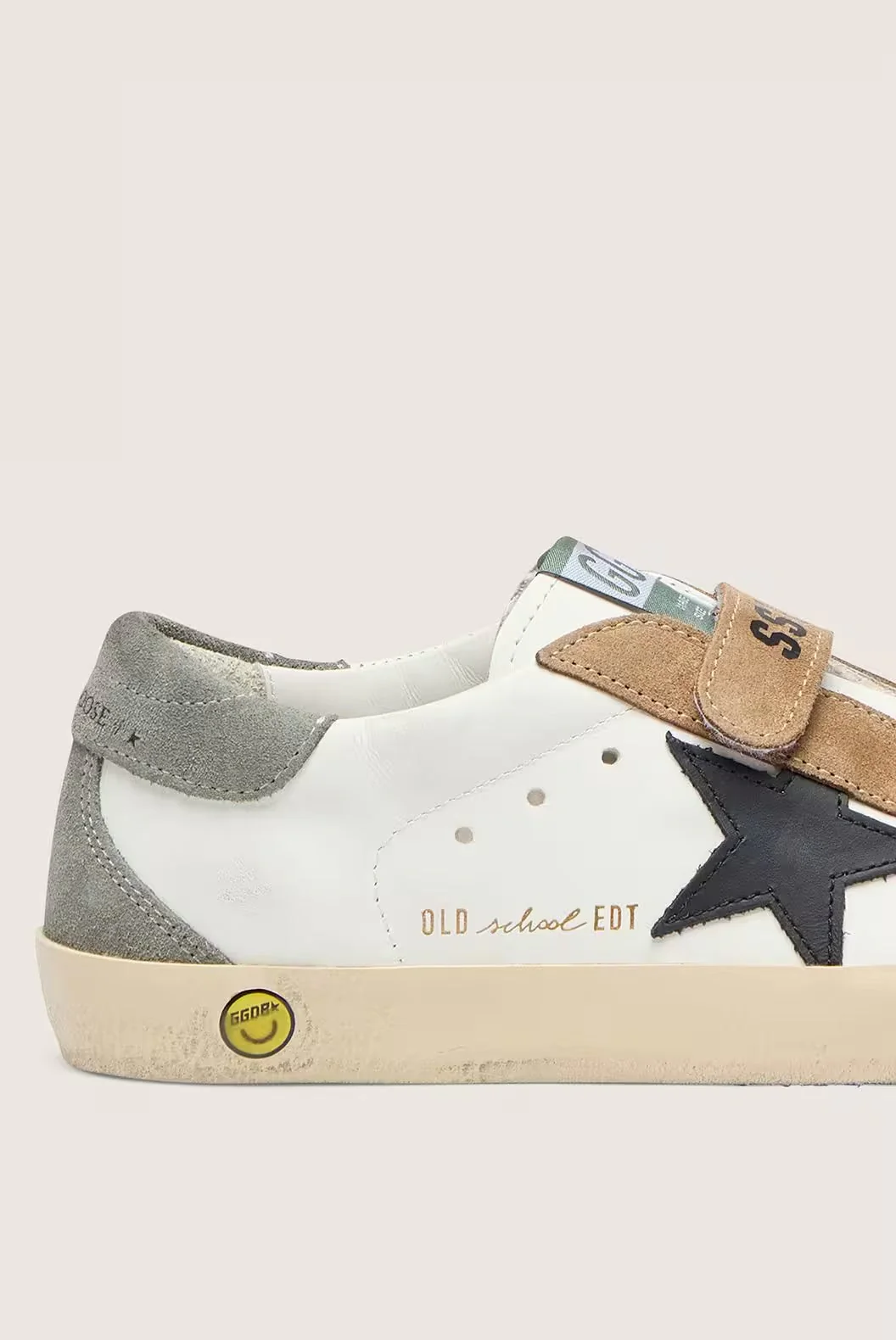 Tenis Golden Goose Kids Old School Leather Penstar Strap - Image 4