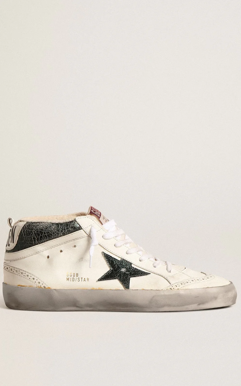 Tenis Golden Goose Mid Star Leather Lam Crack Up Hombre