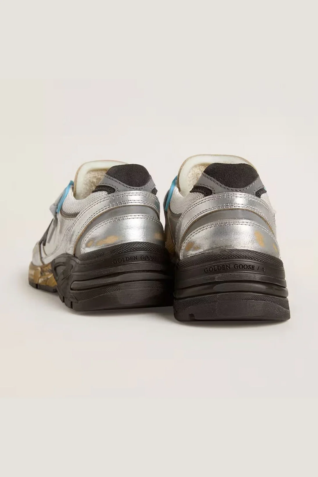 Tenis Golden Goose Running Dad Mesh And Laminated Leather Mujer - Image 4