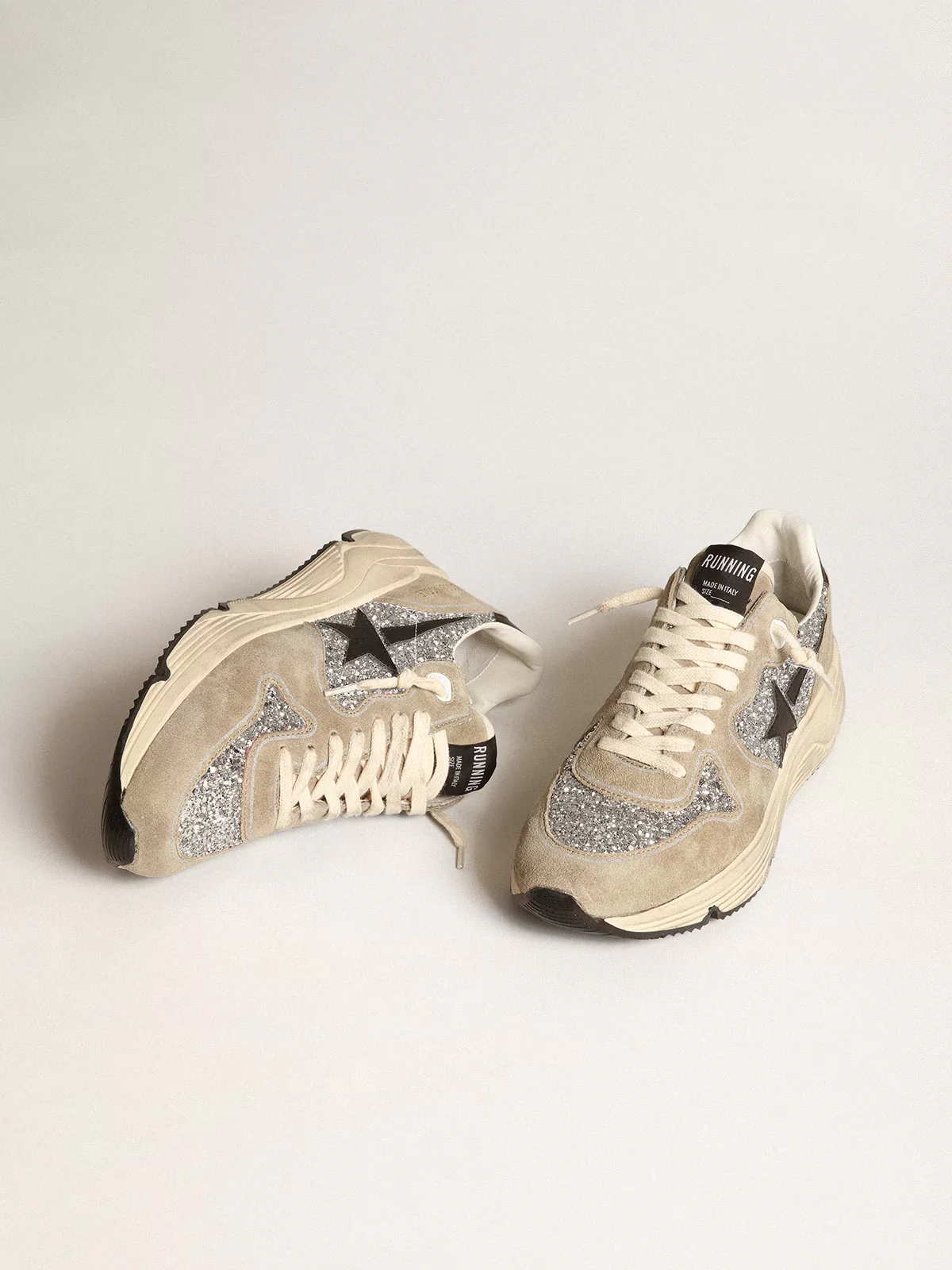 Tenis Golden Goose Running Sole Glitt Mujer - Image 2