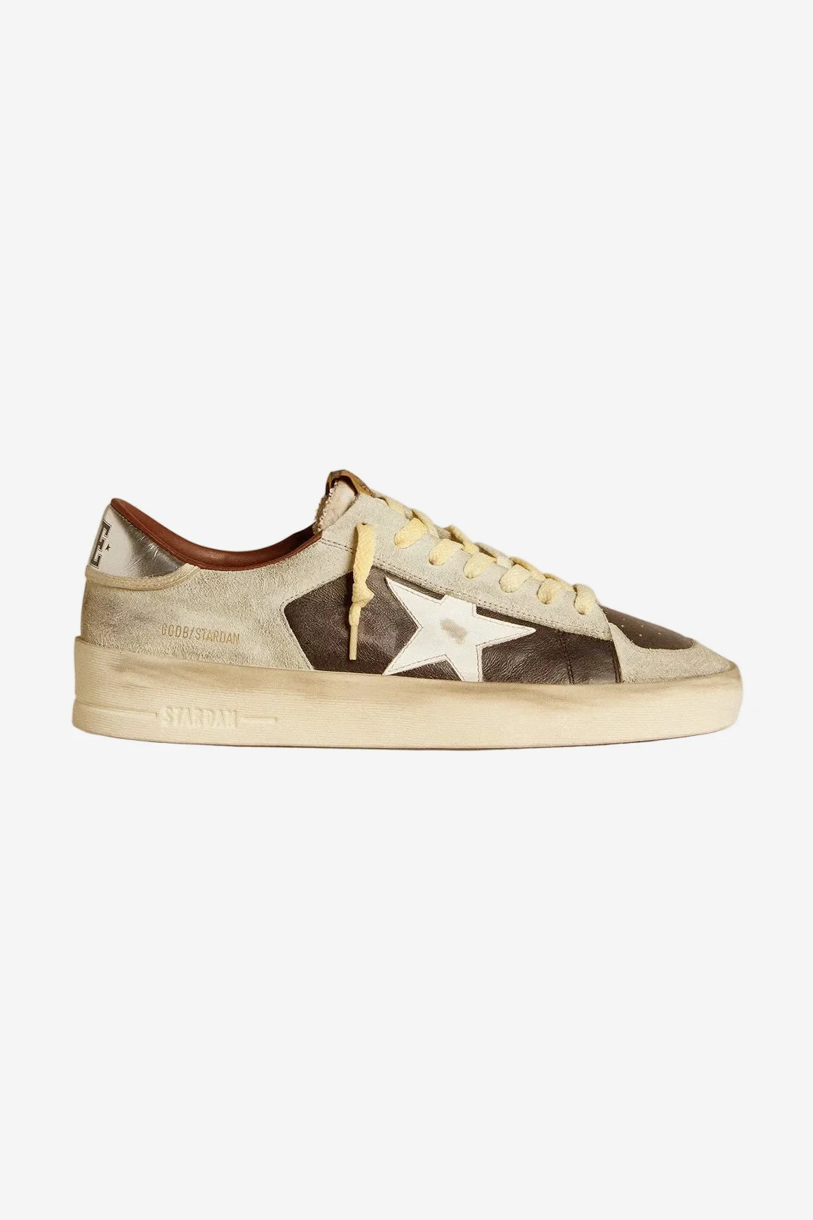Tenis Golden Goose Stardan Leather  Suede Heel Leather Star Hombre