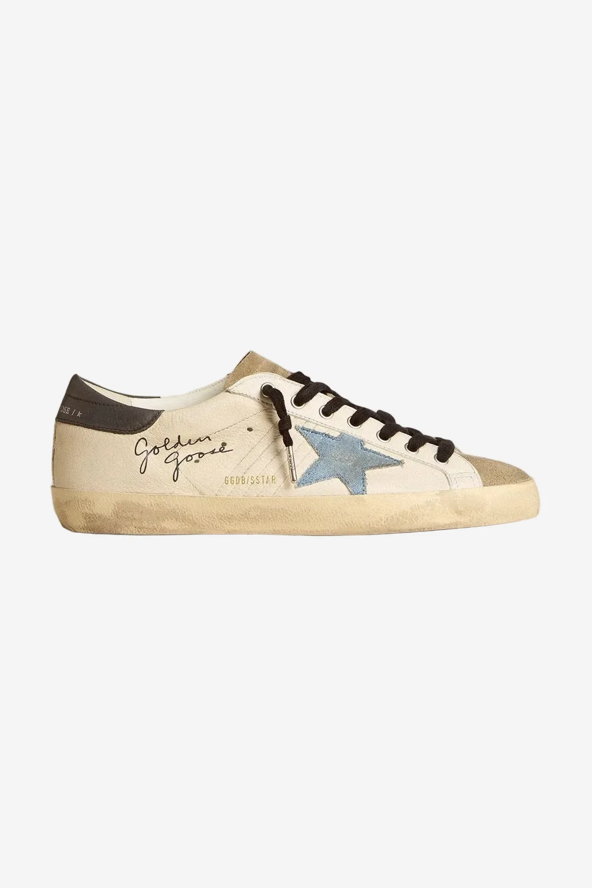 Tenis Golden Goose Super Star Classic Suede Toe And Tongue Denim Star Hombre