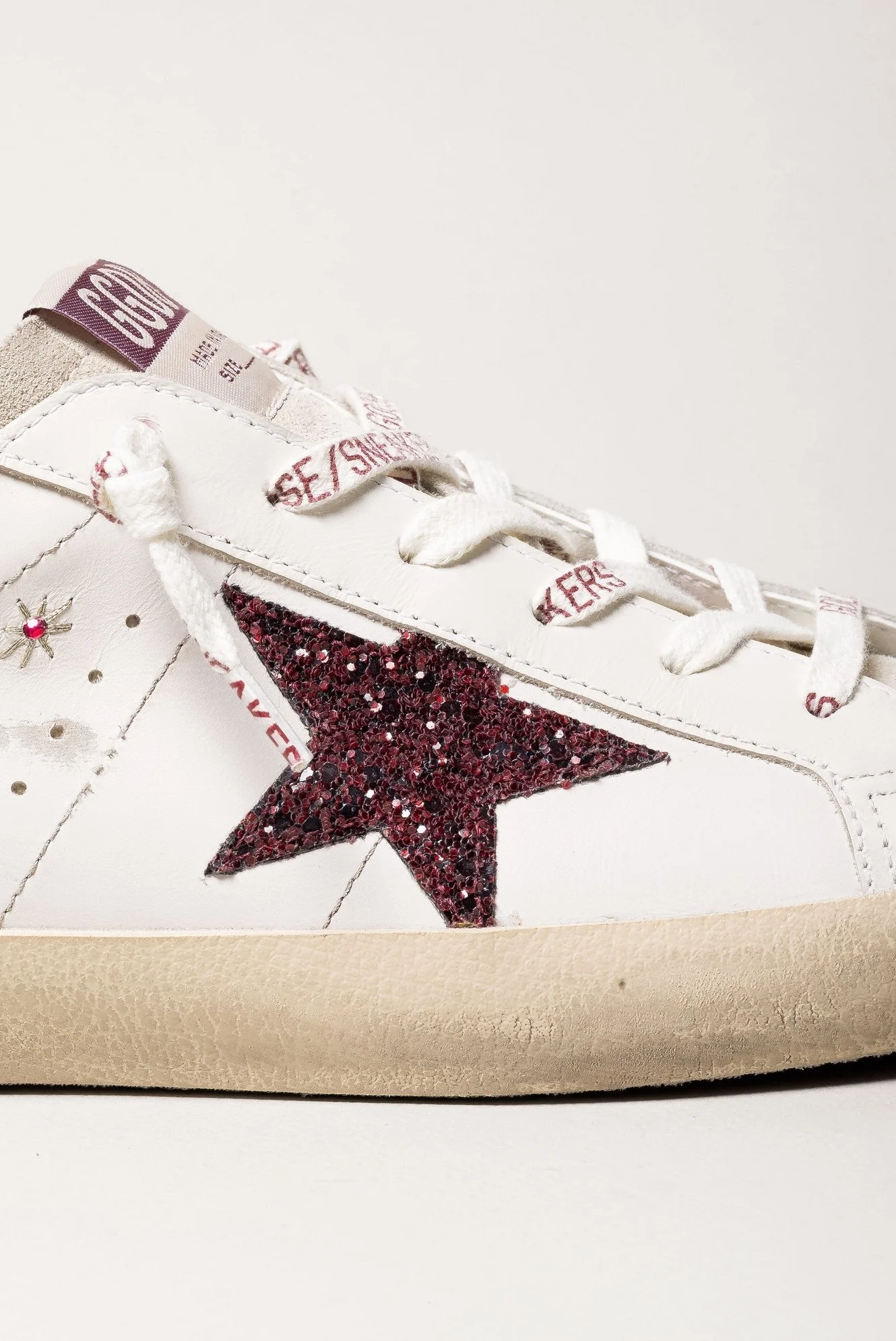 Tenis Golden Goose Super Star Suede Embroidery Laminated Star Mujer - Image 4
