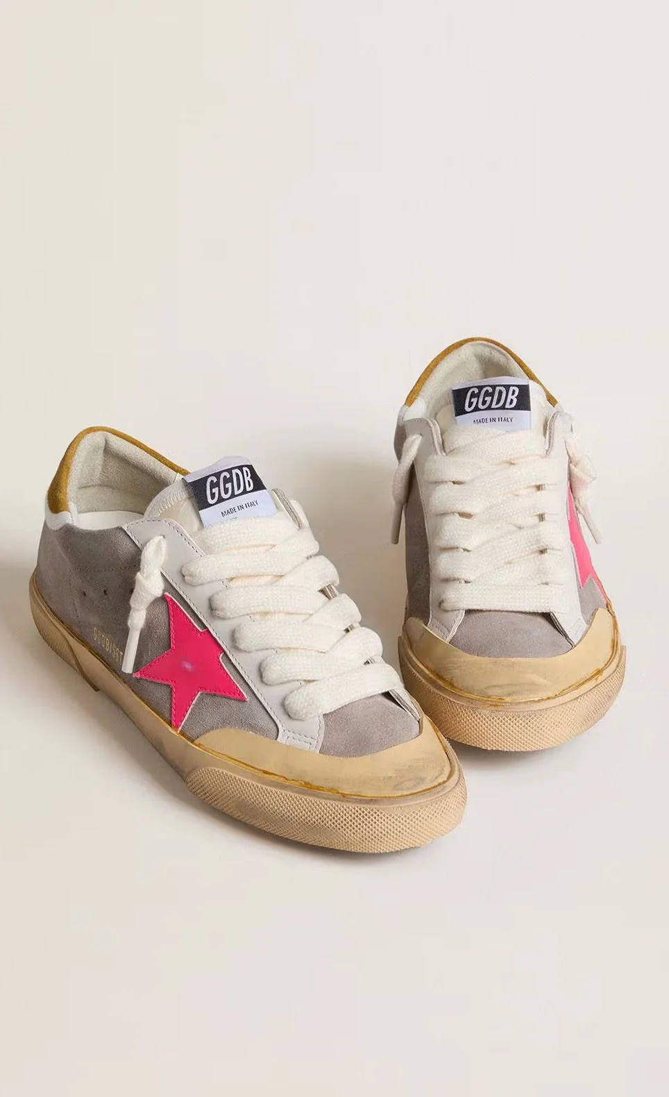 Tenis Golden Goose Super Star Suede Nylon Tongue Leather Star Mujer - Image 2