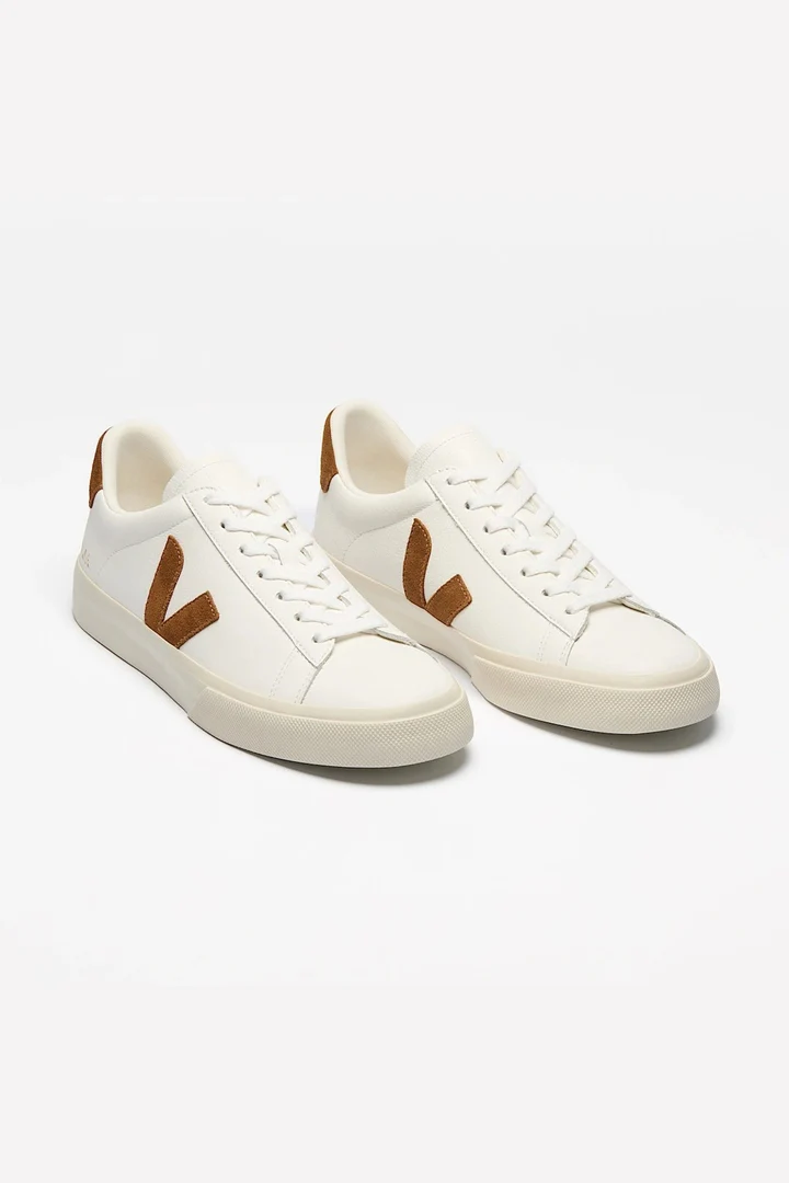 Tenis Veja De Hombre Campo Leather White Cognac - Image 2