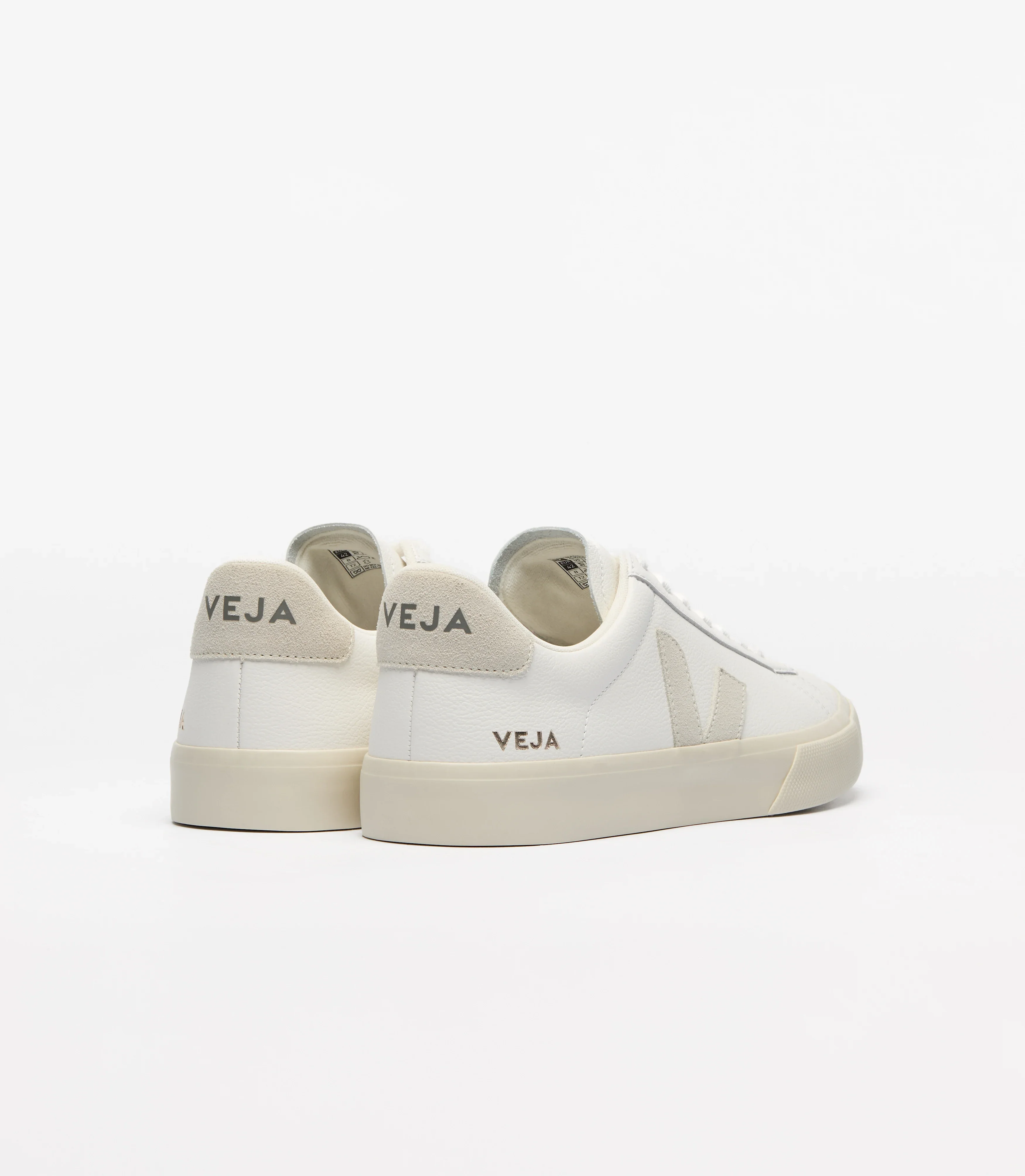 Tenis Veja De Hombre Cuero Campo Blanco Natural - Image 3
