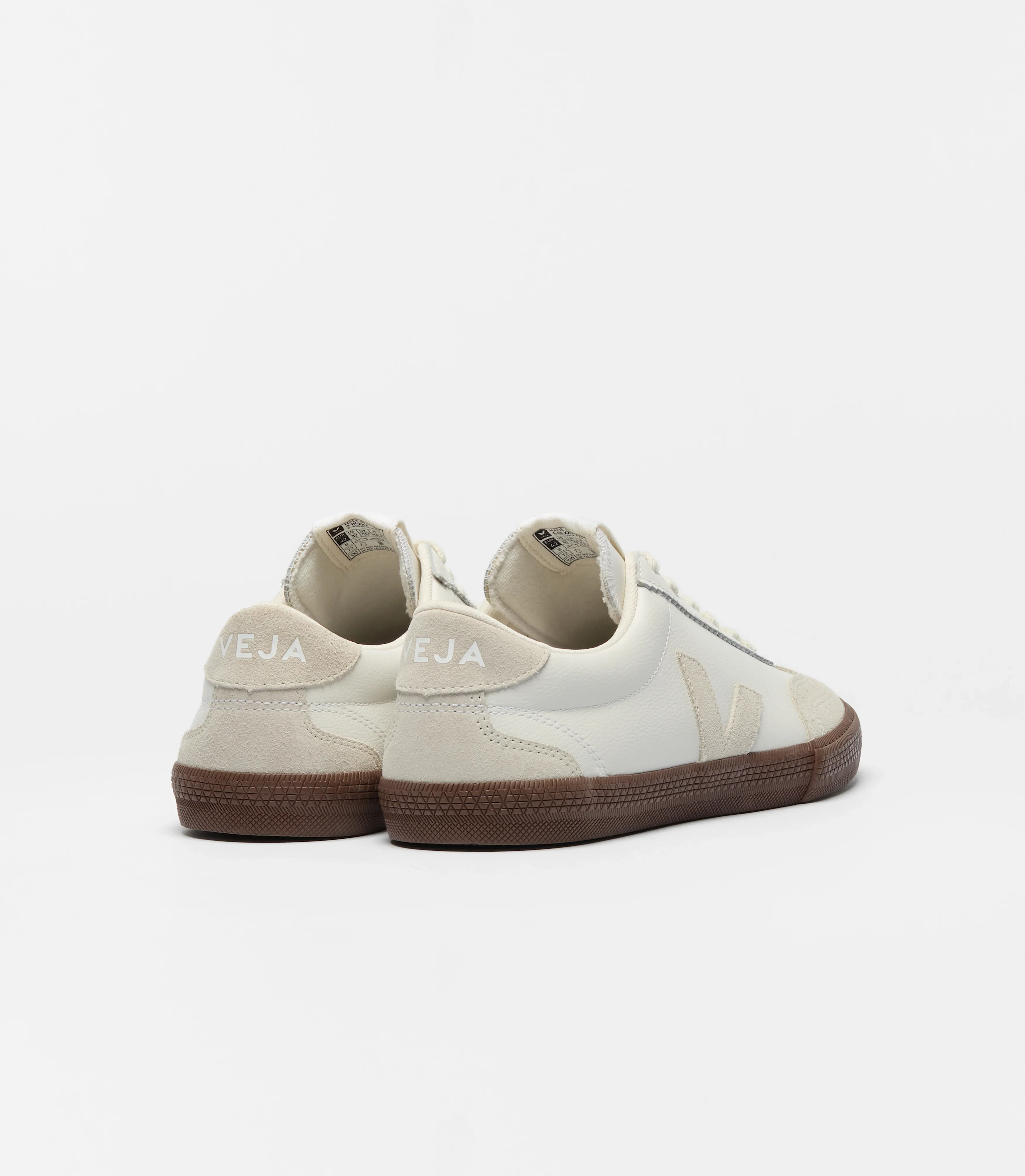 Tenis Veja De Hombre Volley Leather White Natural Bark - Image 3