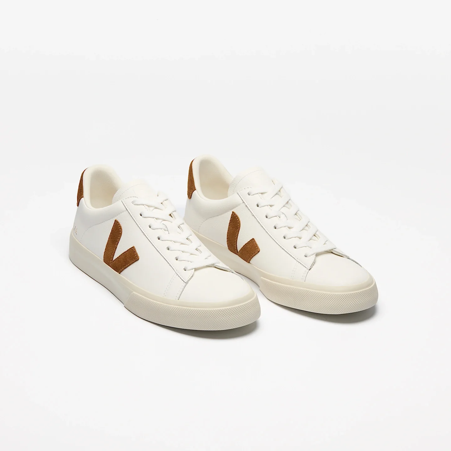 Tenis Veja De Mujer Campo Leather White Cognac - Image 2