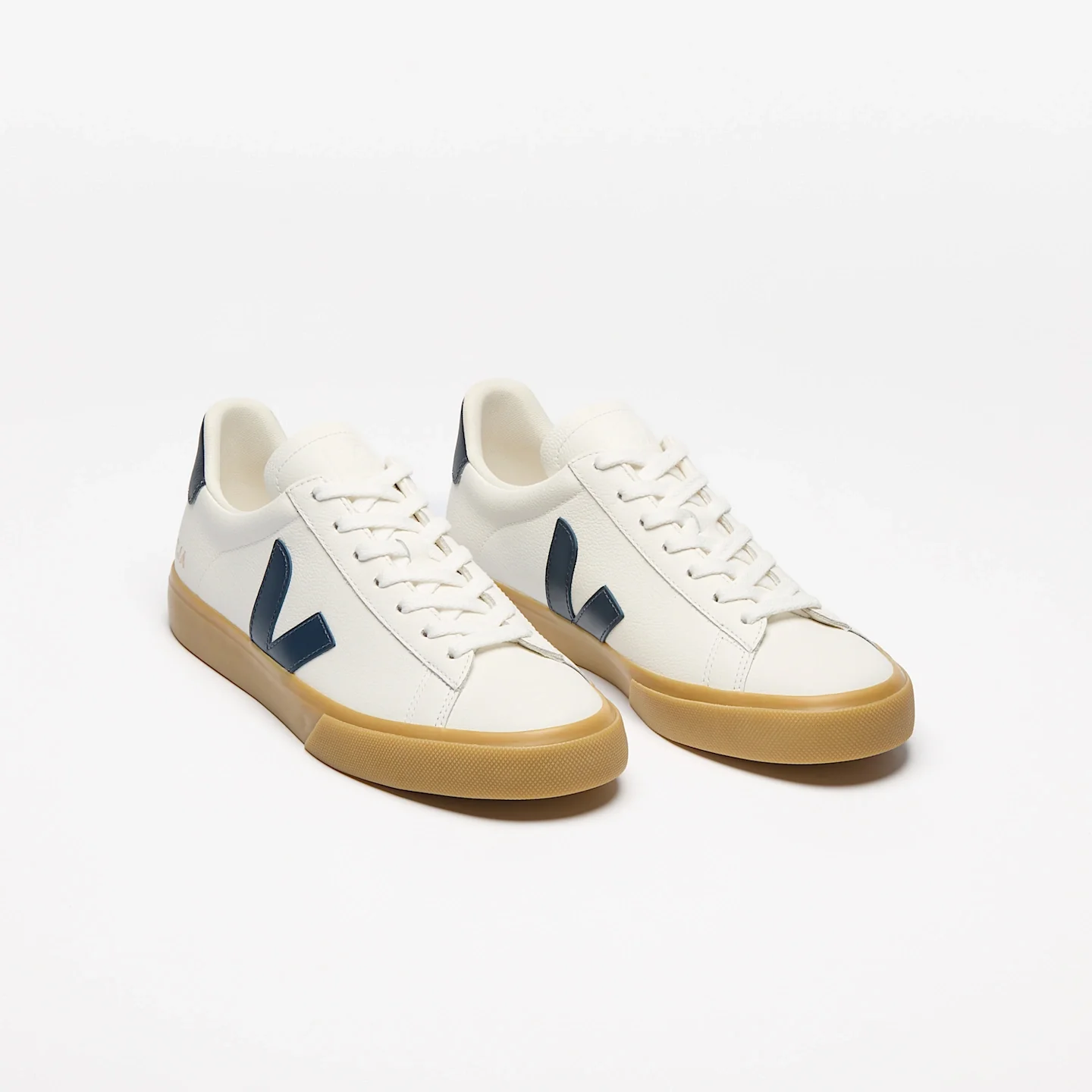 Tenis Veja De Mujer Campo Leather White Nautico Natural - Image 2