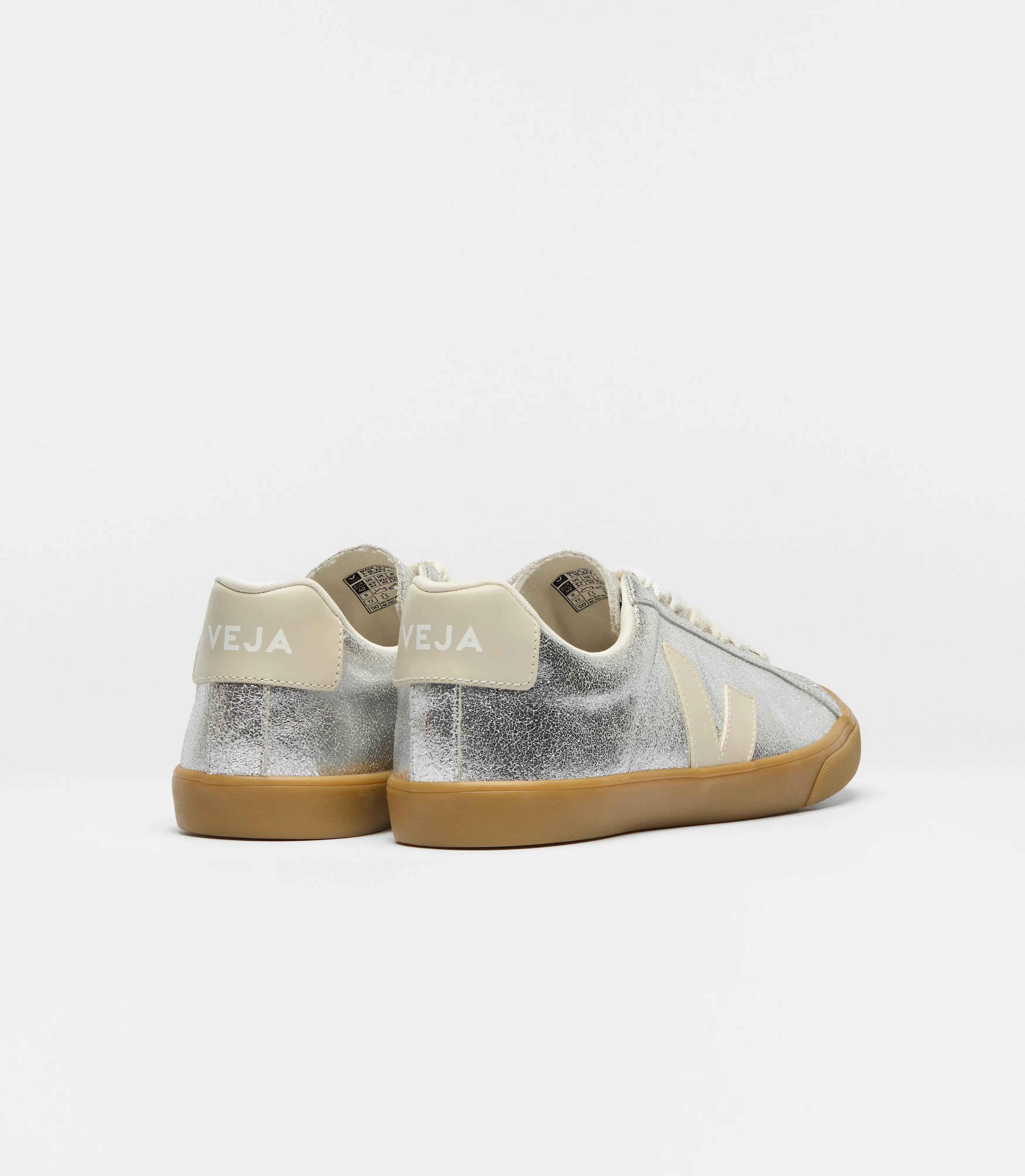 Tenis Veja De Mujer Esplar Suede Silver Pierre Natural - Image 3