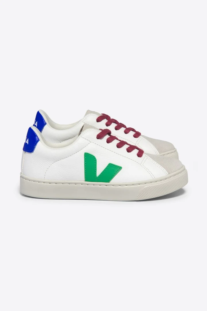 Tenis Veja Kids Esplar Leather White Leaf Paros