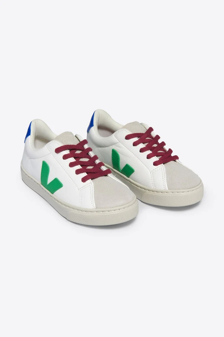 Tenis Veja Kids Esplar Leather White Leaf Paros - Image 2