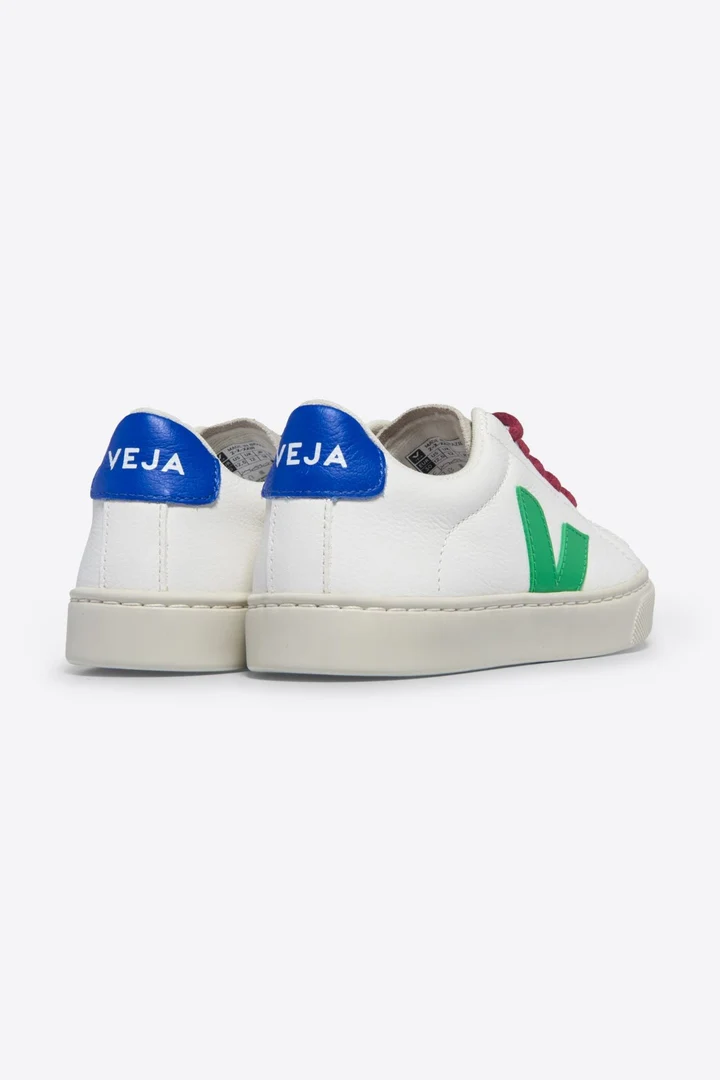 Tenis Veja Kids Esplar Leather White Leaf Paros - Image 3