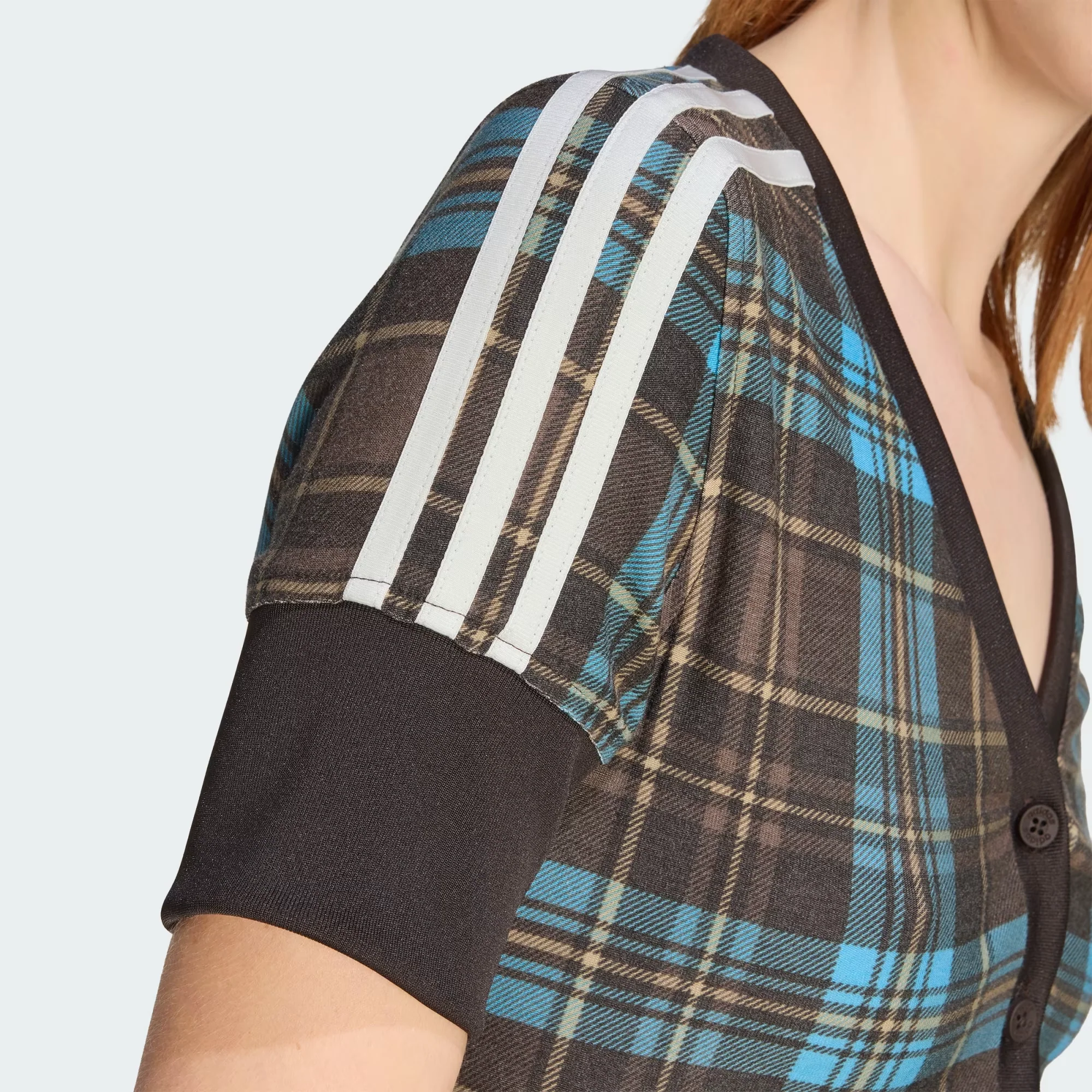 Top Adidas Check V-Neck - Image 3