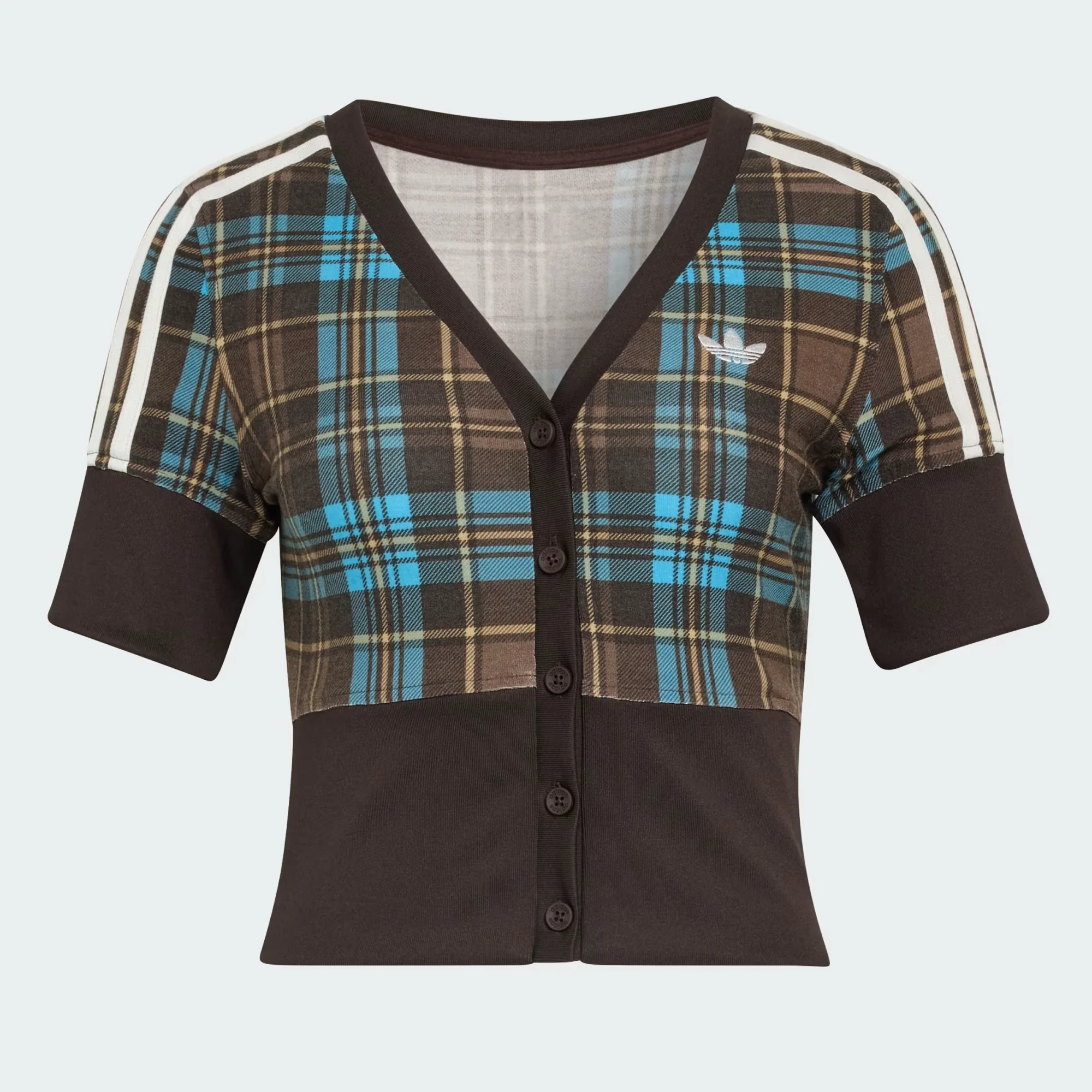 Top Adidas Check V-Neck - Image 4