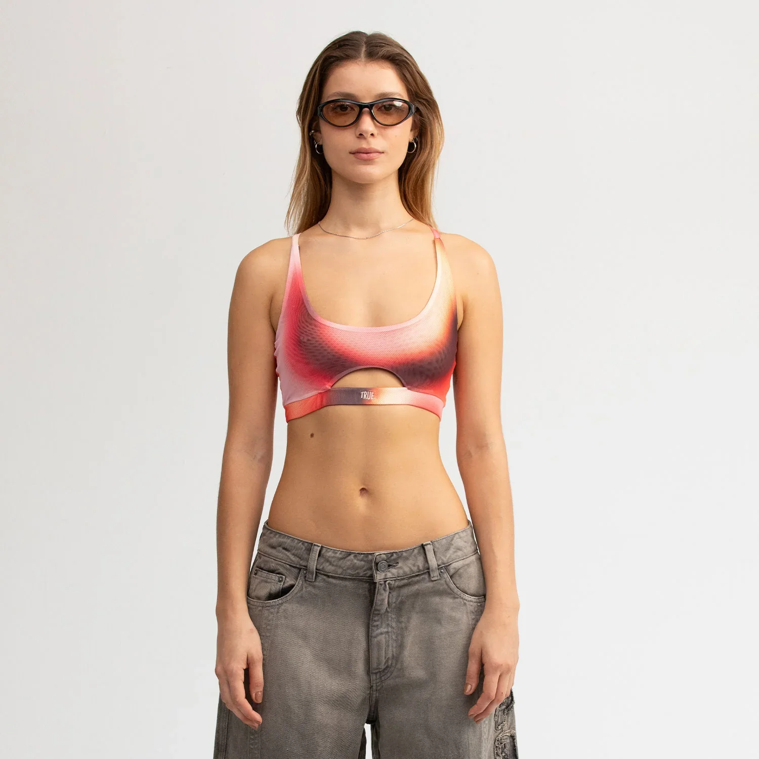 Top Gradient Cutout Mesh Mujer - Image 2