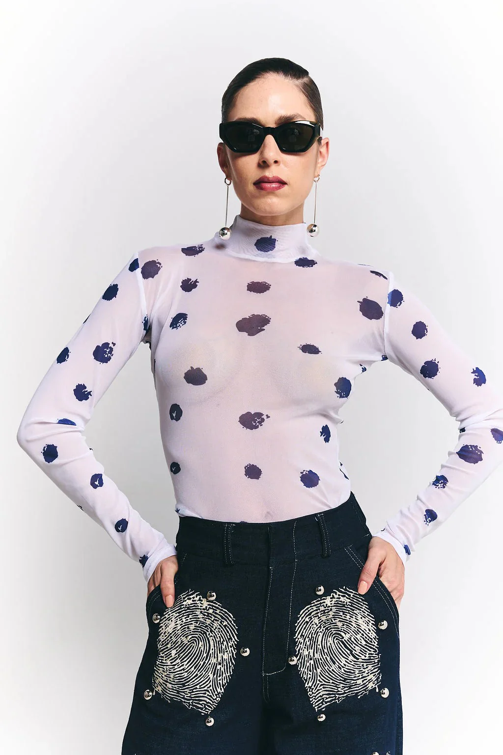 Top Mesh Finger Dots