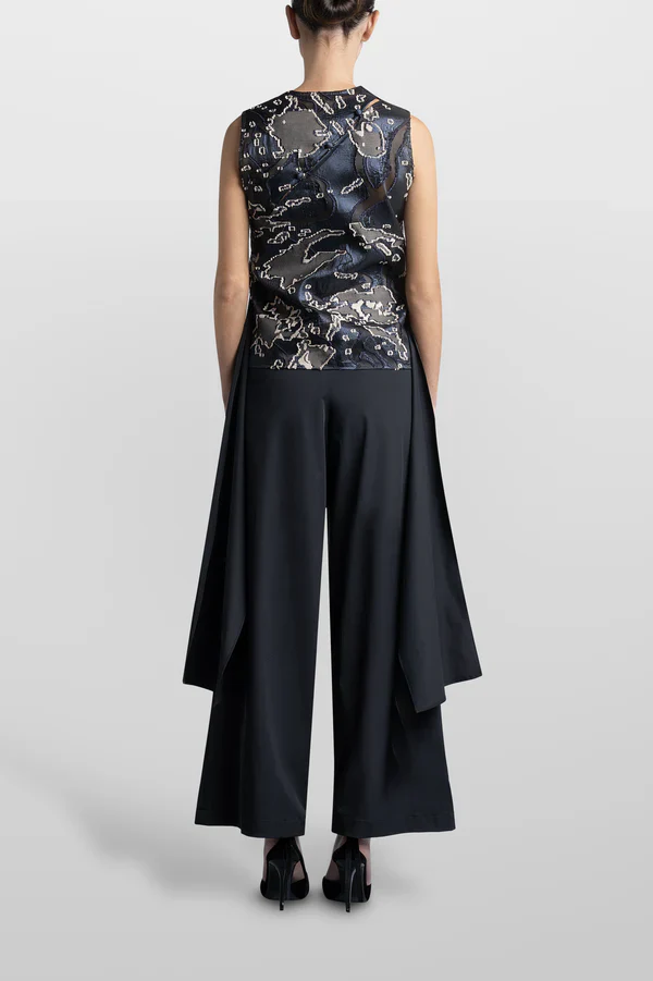 Top Volante Asimetrico Jacquard - Image 3