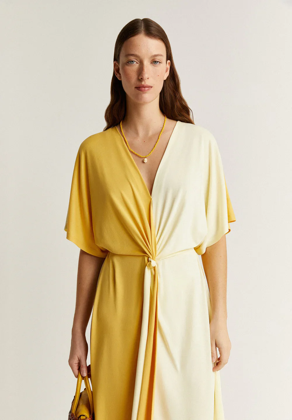 Vestido Bicolor Cupro - Image 3