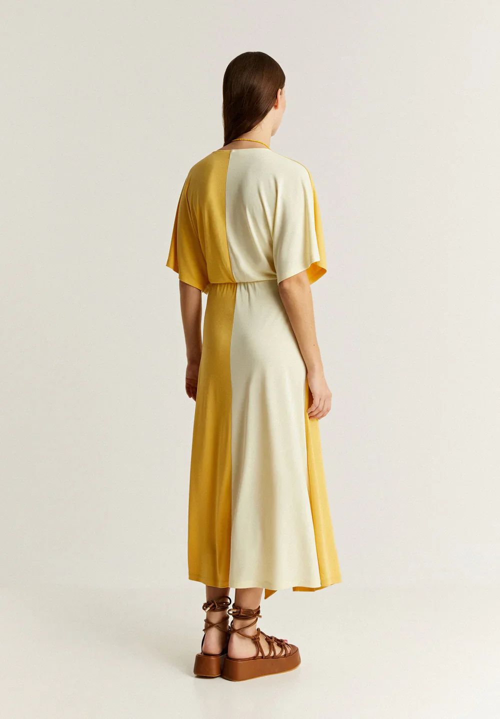 Vestido Bicolor Cupro - Image 4