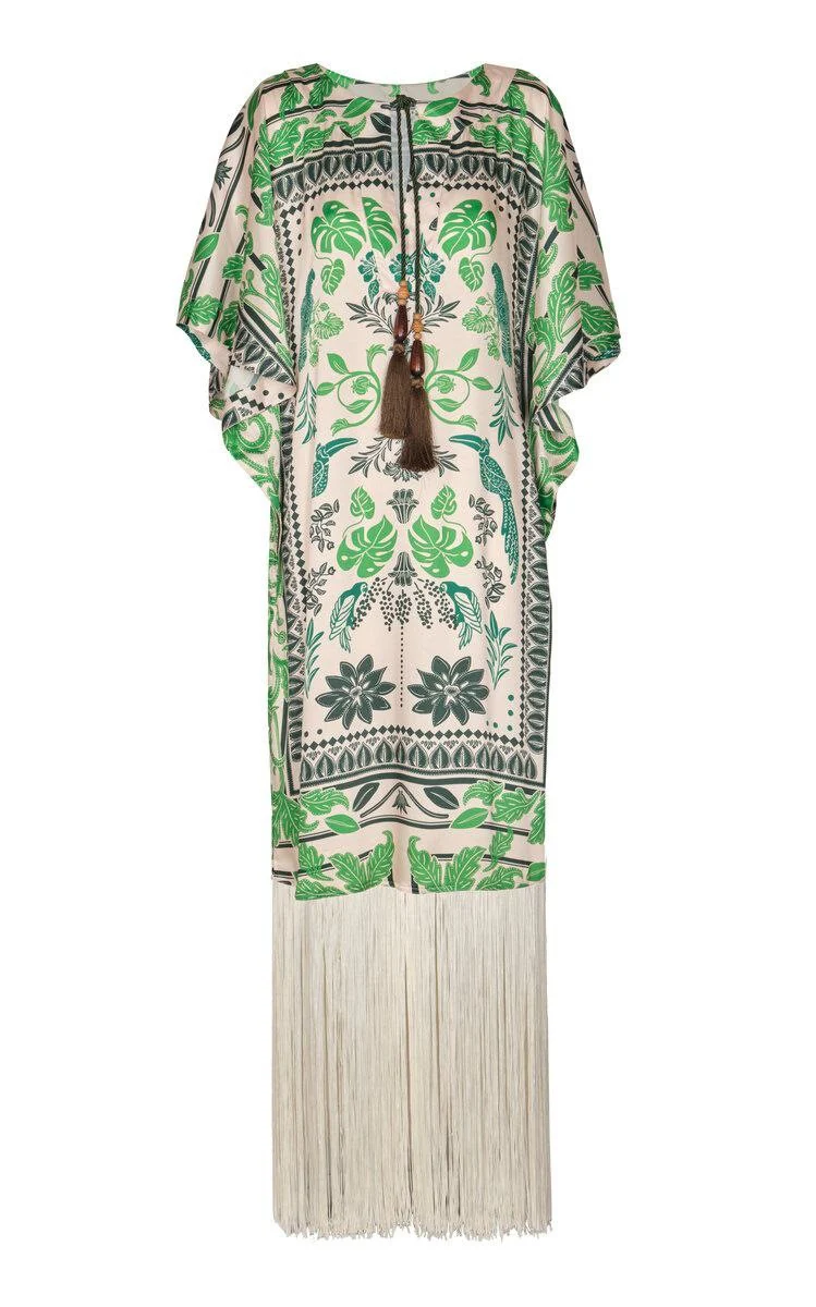 Vestido Caftan Turbay Con Flecos - Image 2