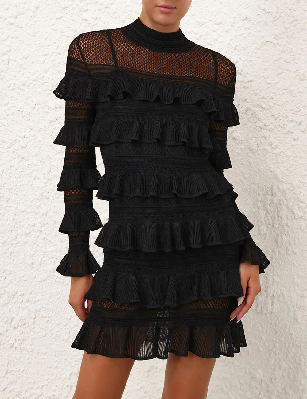 Vestido Crush High Neck Frilled - Image 2