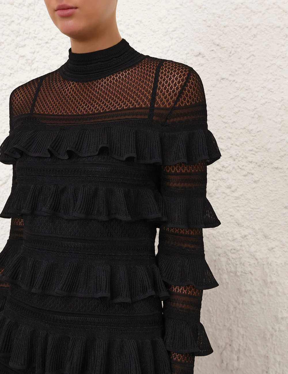 Vestido Crush High Neck Frilled - Image 4