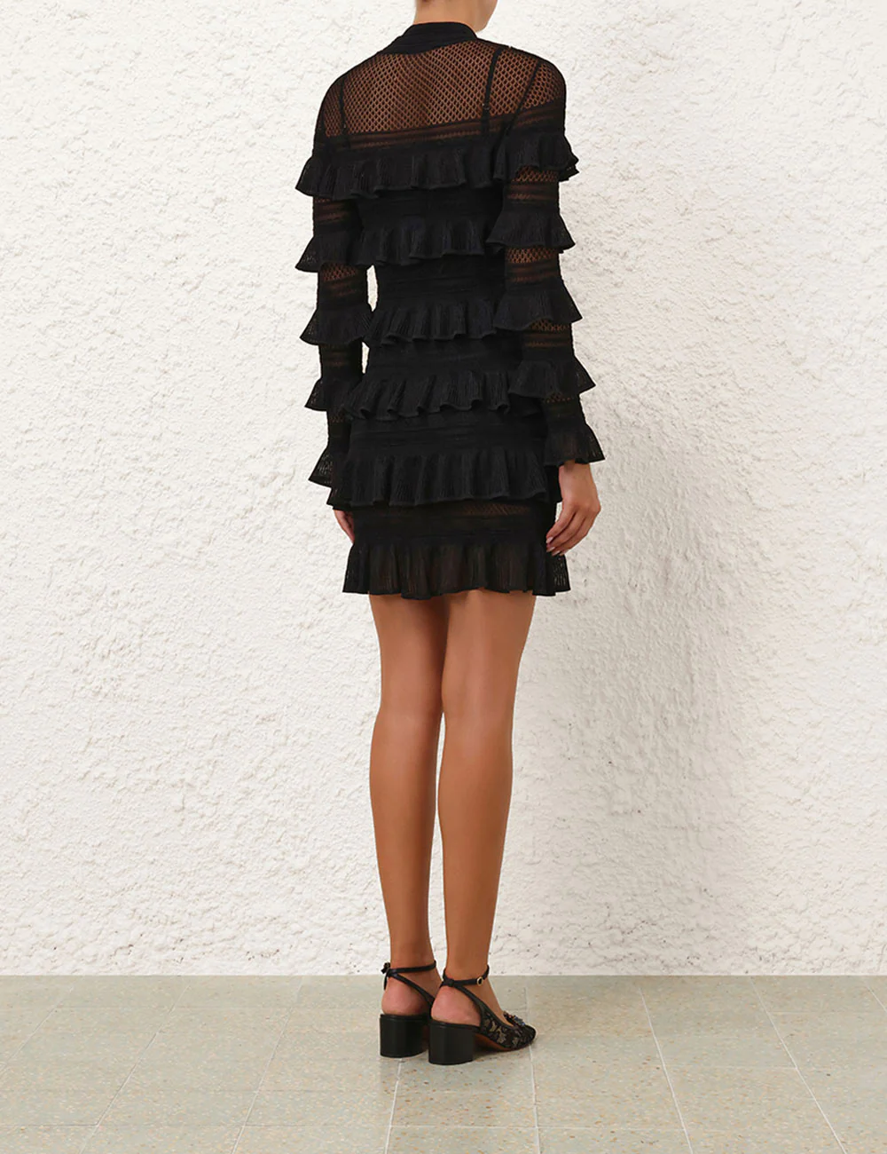 Vestido Crush High Neck Frilled - Image 5