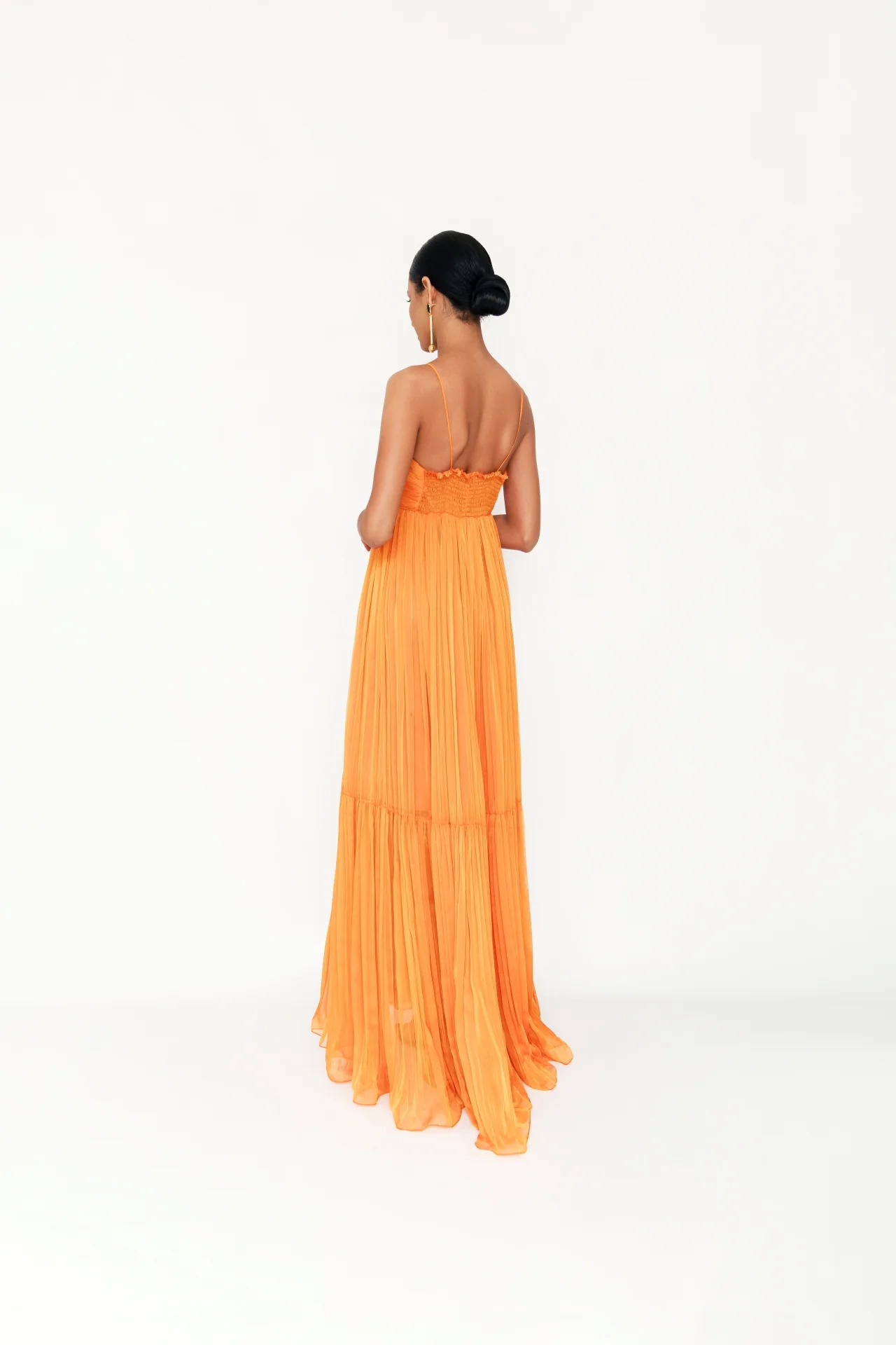 Maxi Vestido Jessy Naranja - Image 2