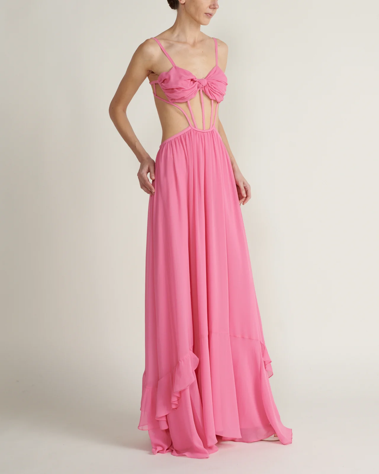 Vestido Maxi Bralette Rosado - Image 2